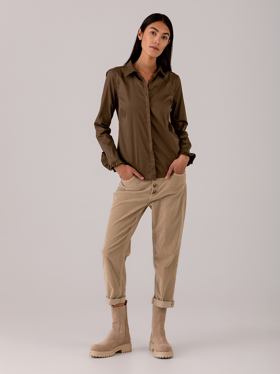 Detailansicht von Bluse aus Baumwolle von MOS MOSH