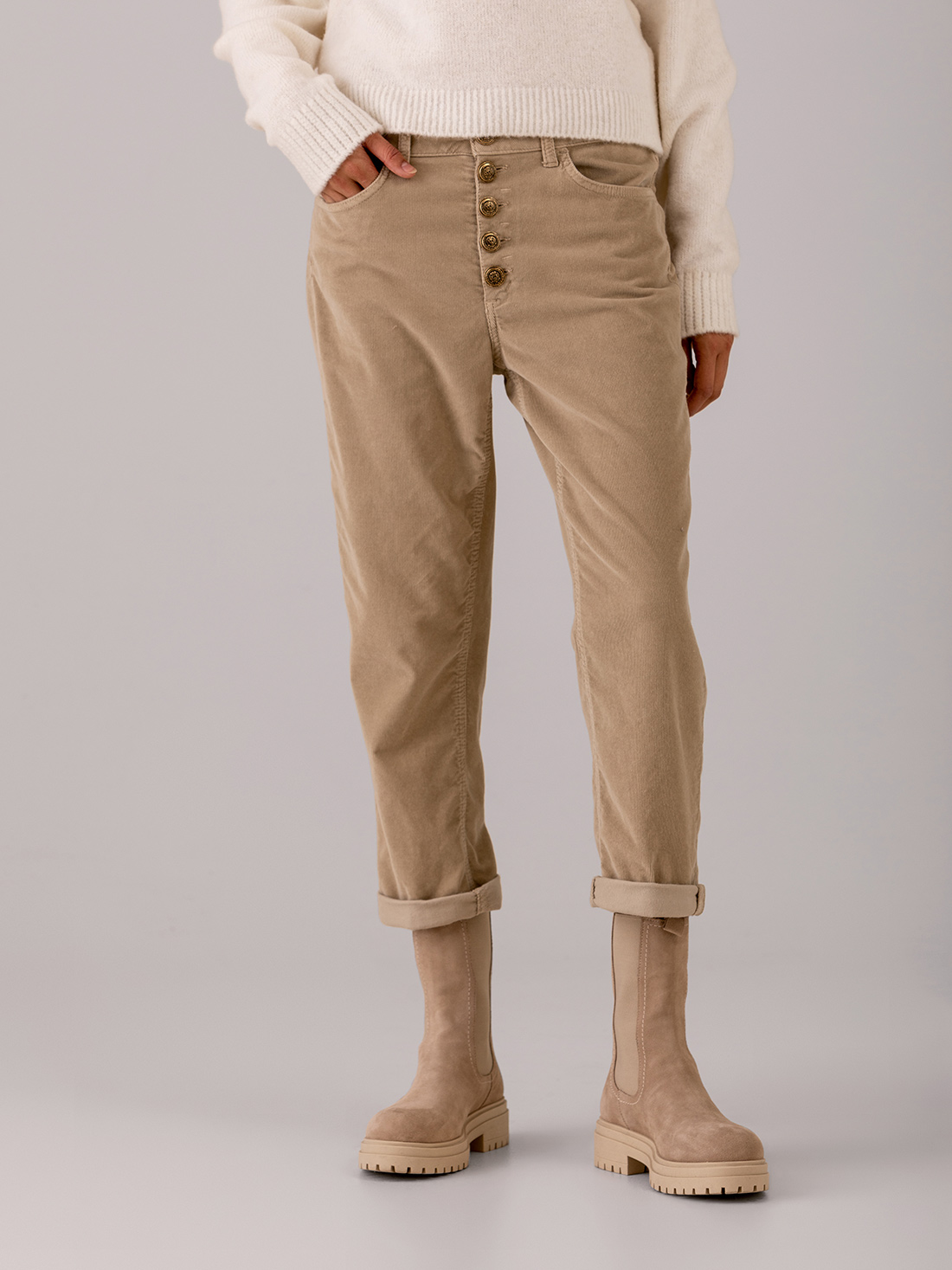 Detailansicht von Lässige Hose aus Cord von DONDUP