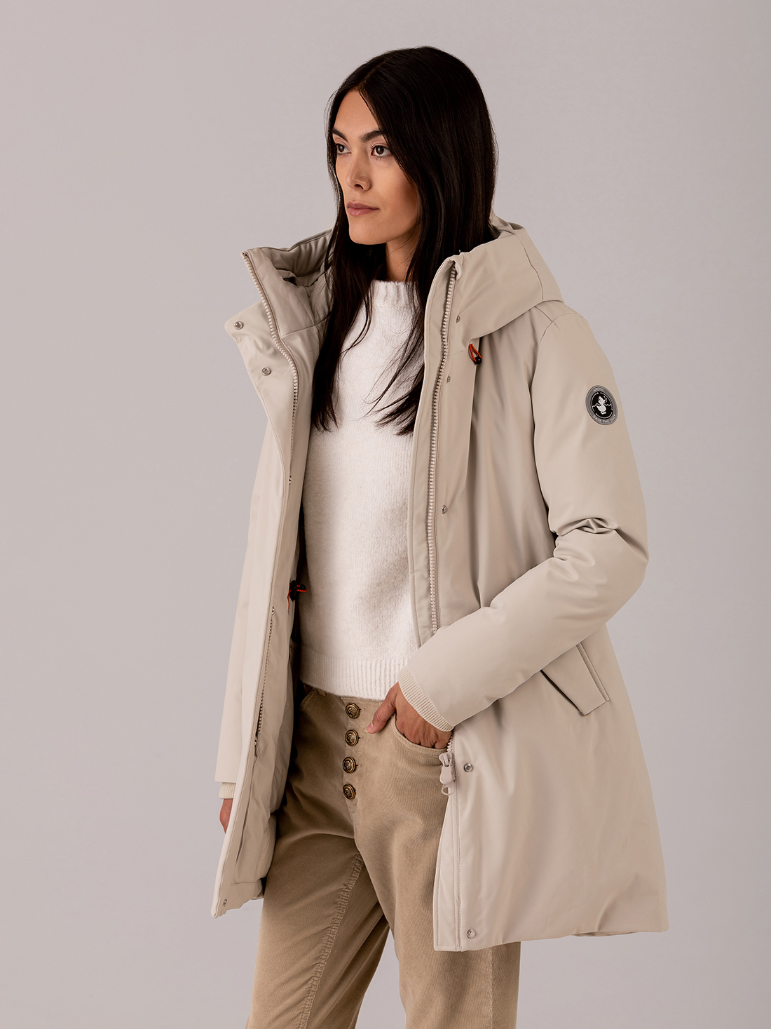 Detailansicht von Steppmantel von SAVE THE DUCK