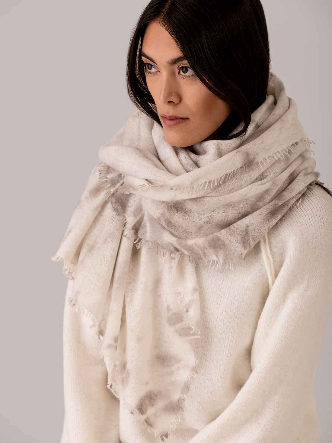 Detailansicht von Schal aus Cashmere von PUR SCHOEN