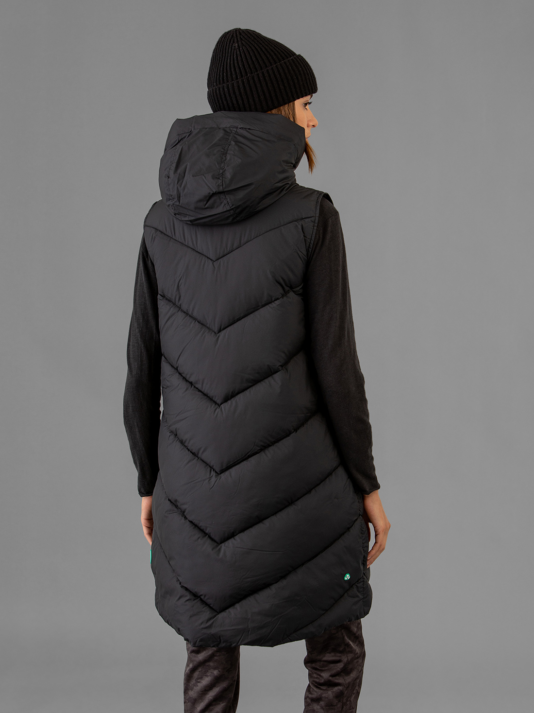 Detailansicht von Lange Steppweste von SAVE THE DUCK