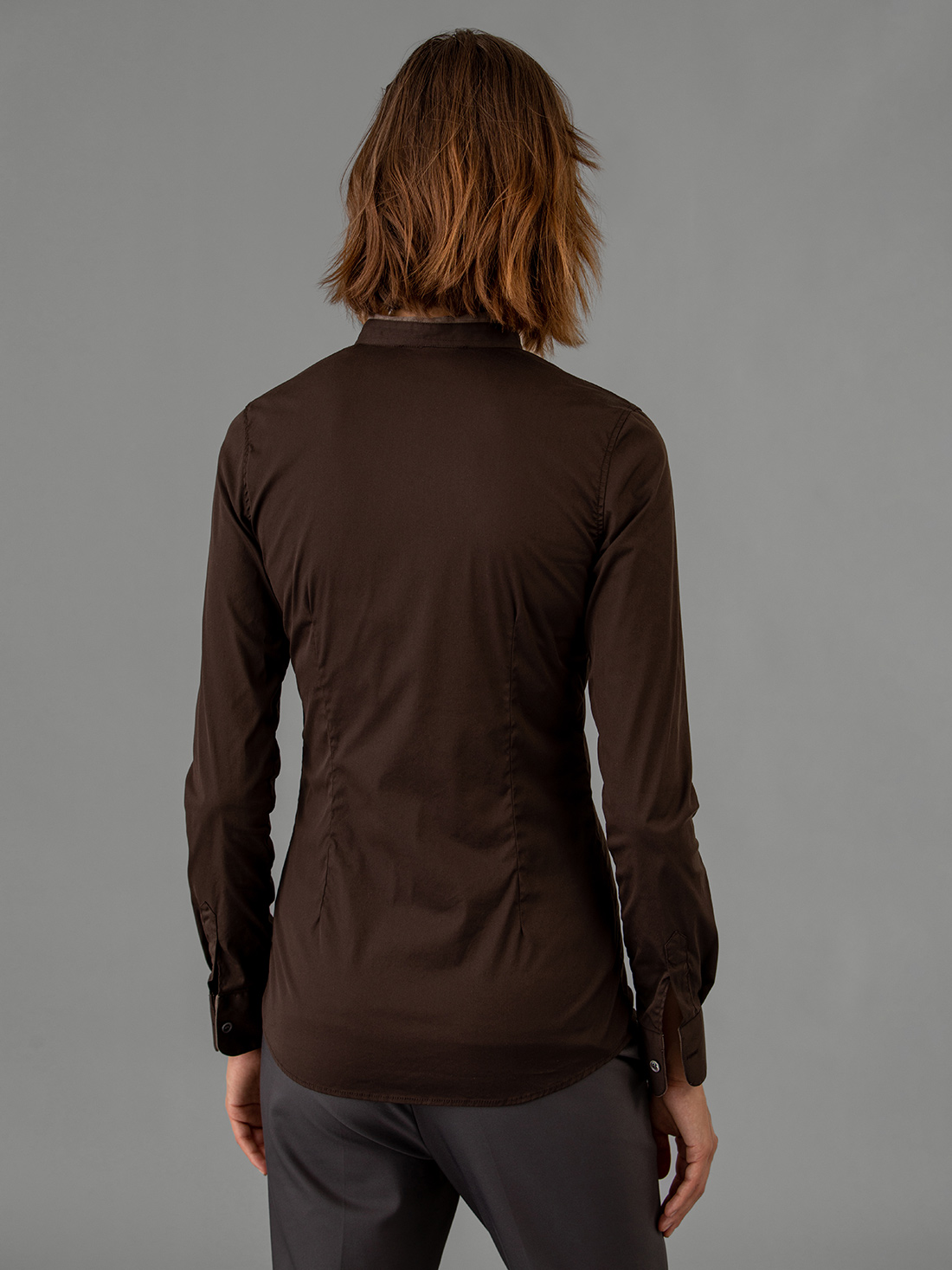 Detailansicht von Baumwollbluse von AGLINI