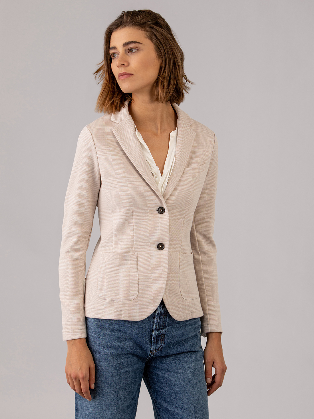 Detailansicht von Blazer aus Baumwolle von DANIELS