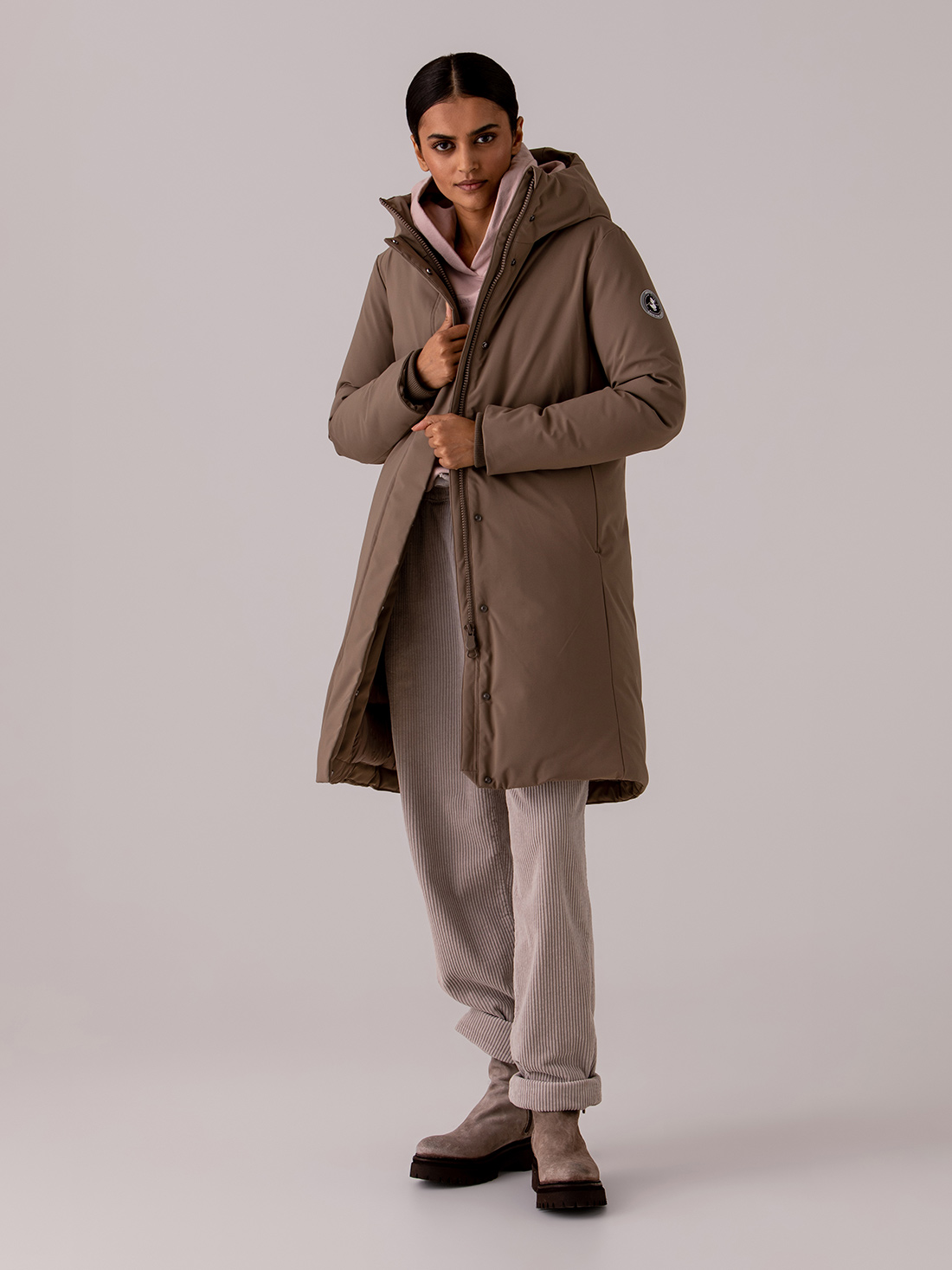 Detailansicht von Steppmantel von SAVE THE DUCK