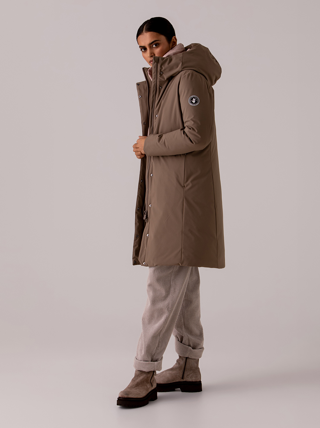 Detailansicht von Steppmantel von SAVE THE DUCK