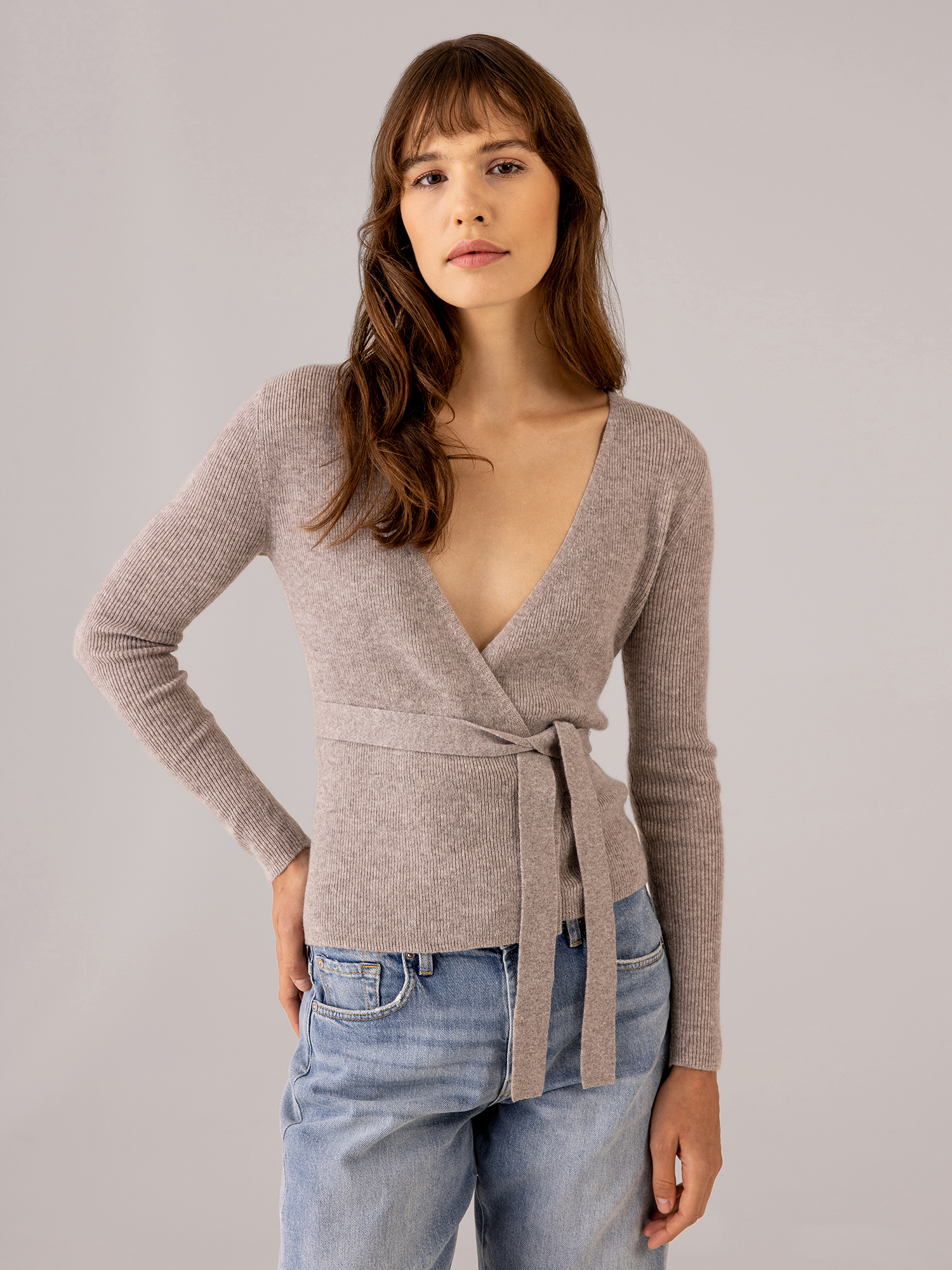 Detailansicht von Wickeljacke aus Baumwolle von DANIELS