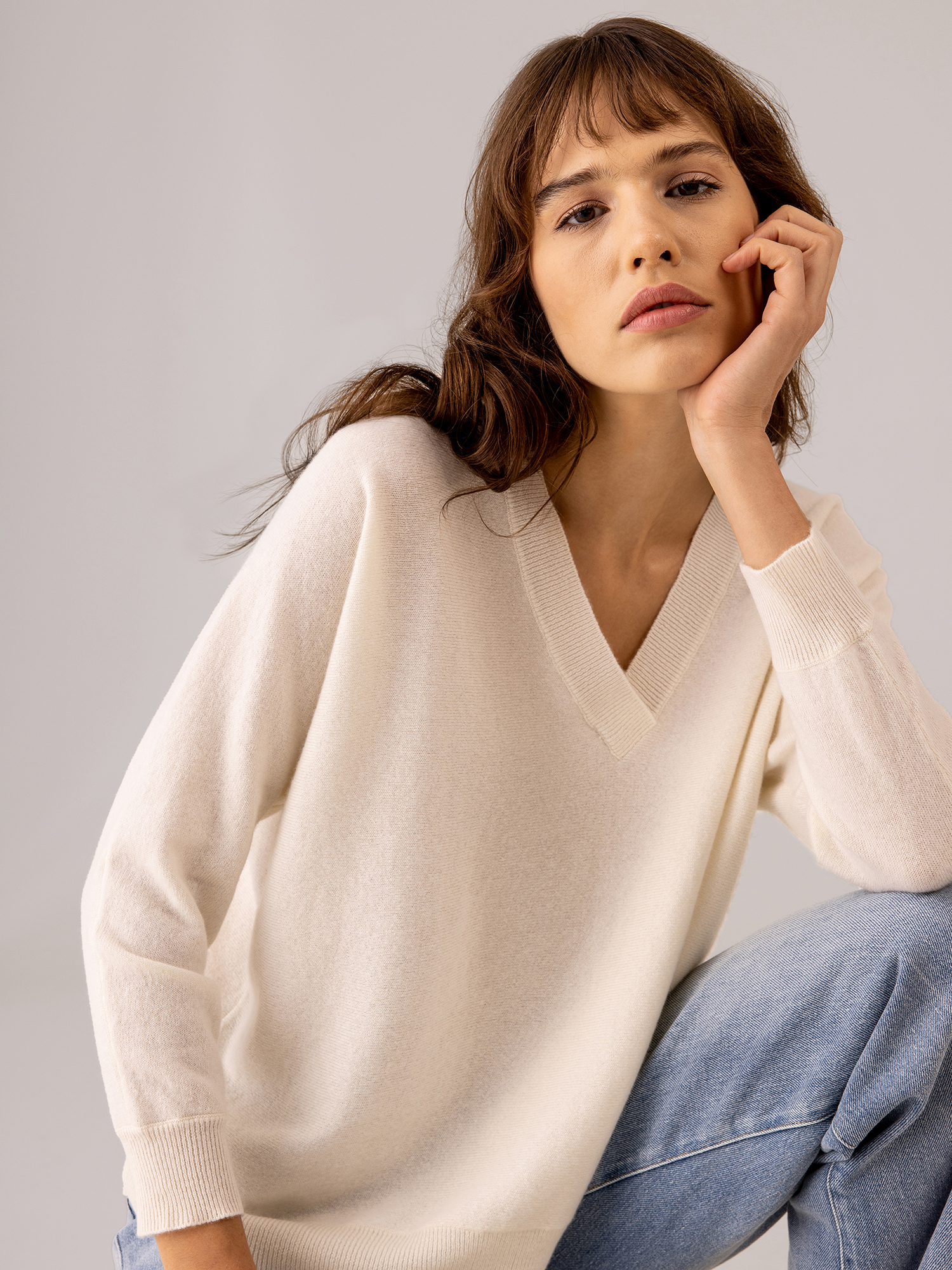 Detailansicht von Oversized Pullover aus Cashmere von LISA YANG