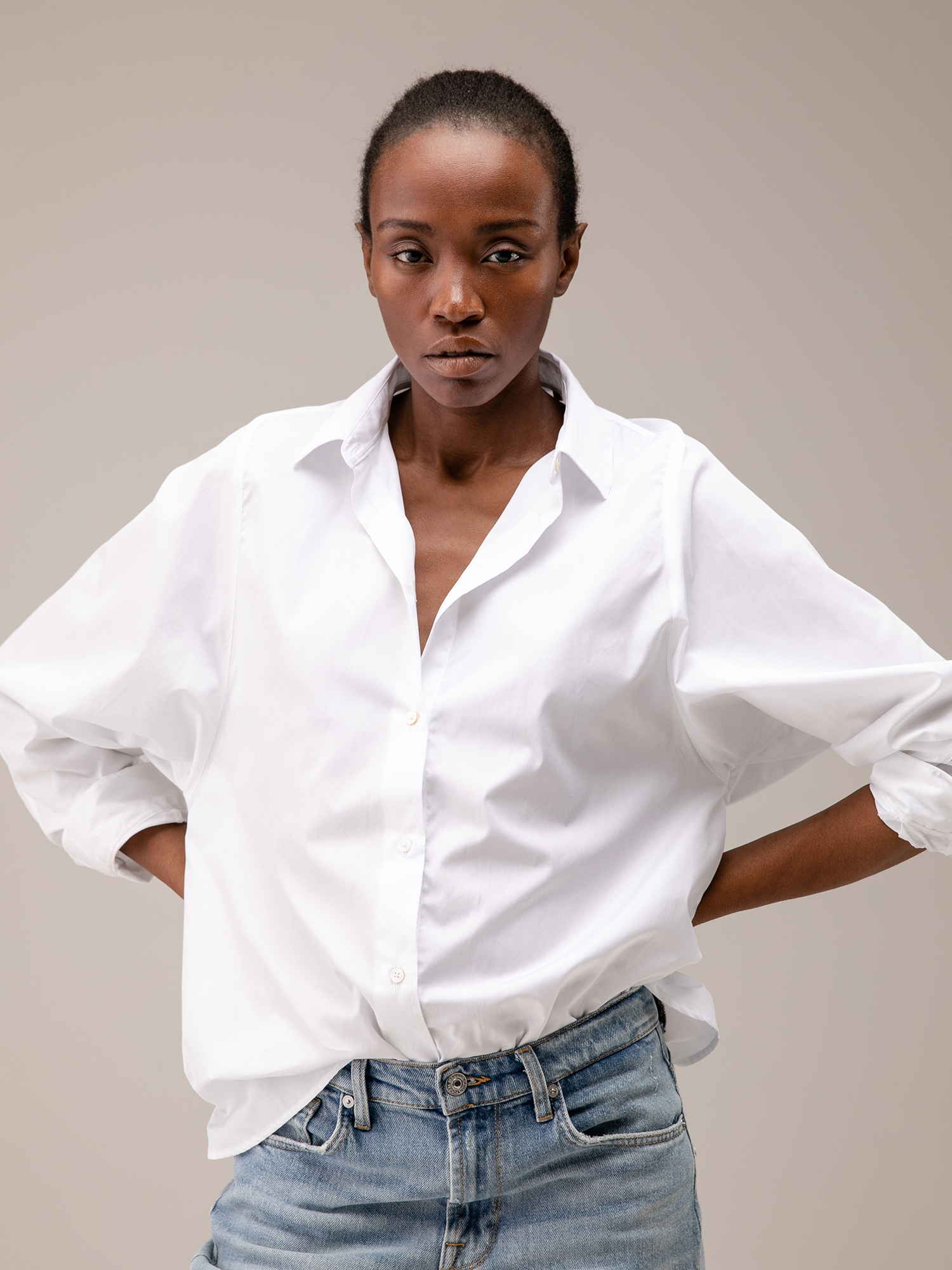 Detailansicht von Bluse aus Baumwolle von FIL NOIR