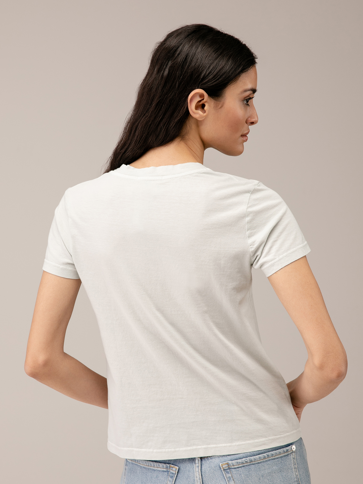 Detailansicht von T-Shirt aus Baumwolle von JAMES PERSE