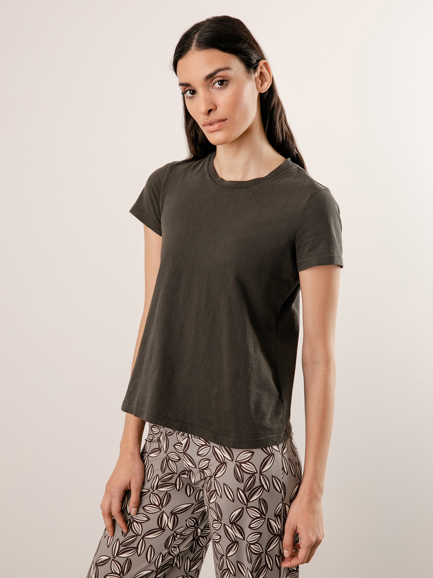 Detailansicht von T-Shirt aus Baumwolle von JAMES PERSE