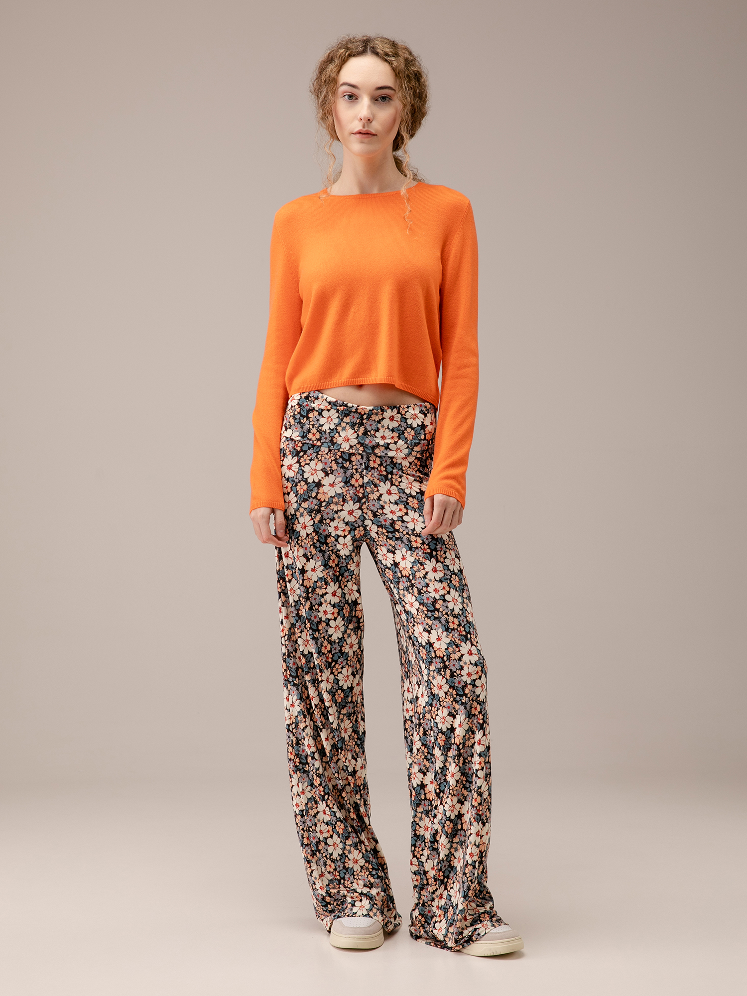 Detailansicht von Cropped Pullover aus Cashmere von ALLUDE