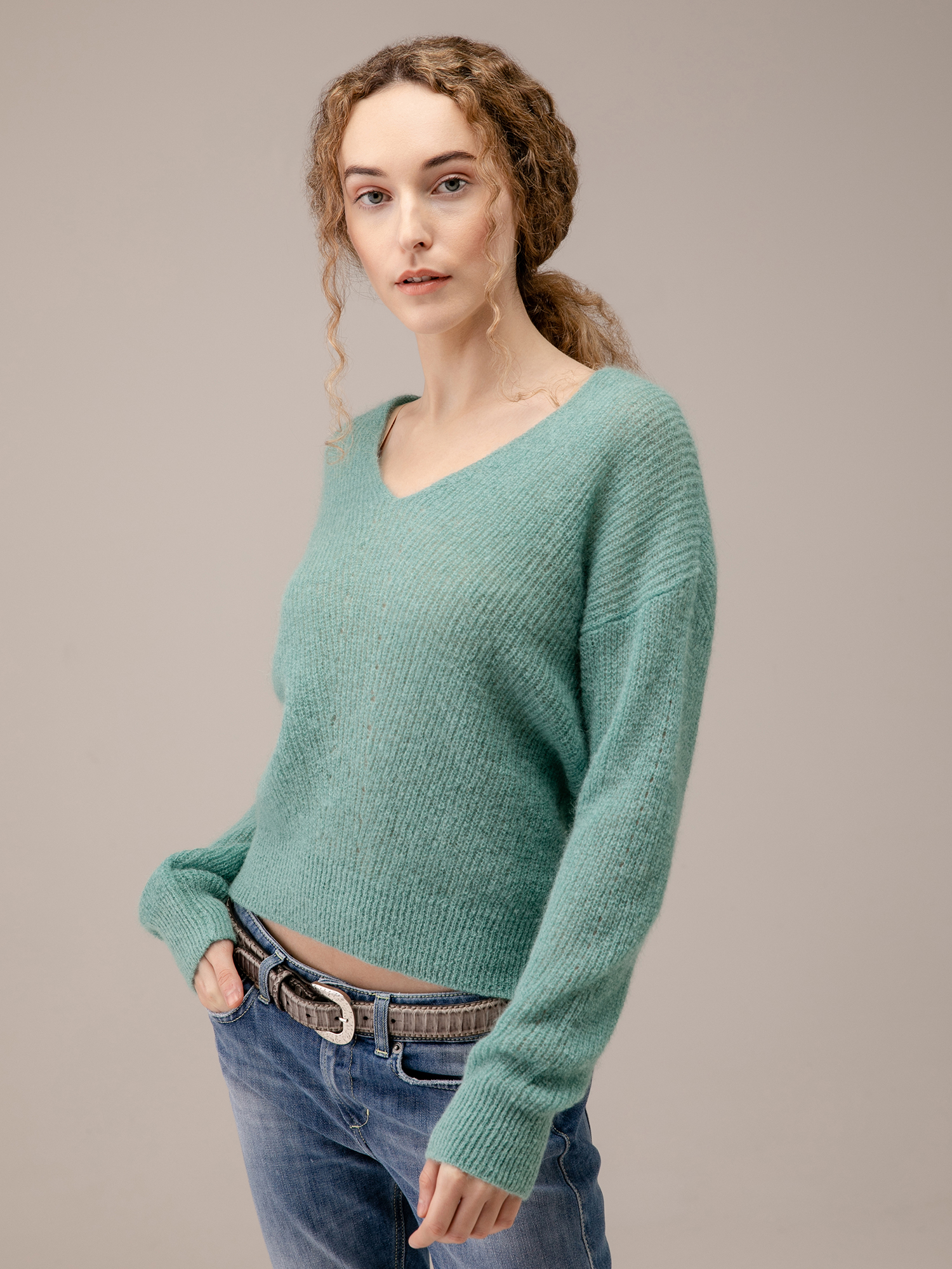 Detailansicht von Pullover aus Wolle von JOHNNY LOVE