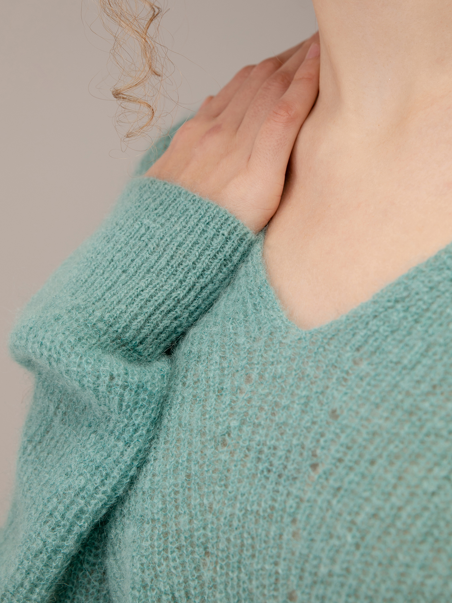 Detailansicht von Pullover aus Wolle von JOHNNY LOVE