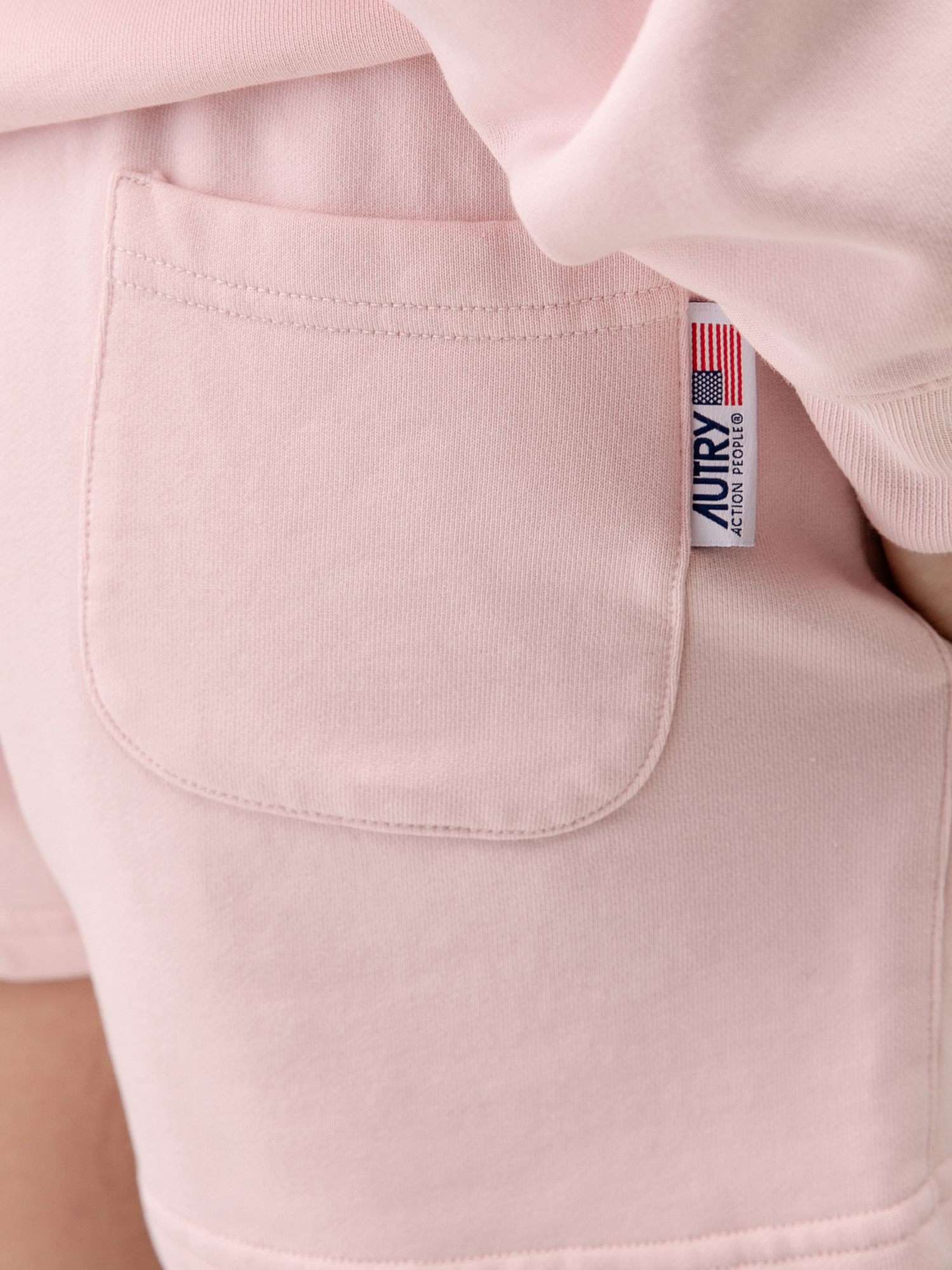 Detailansicht von Kurze Sweathose aus Baumwolle von AUTRY