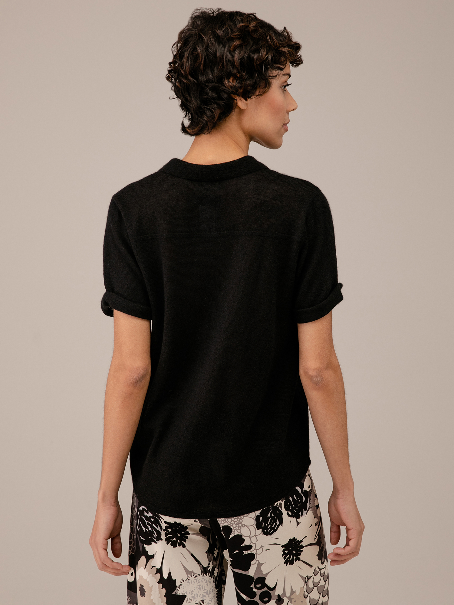 Detailansicht von Kurzarm-Pullover aus Cashmere von DANIELS