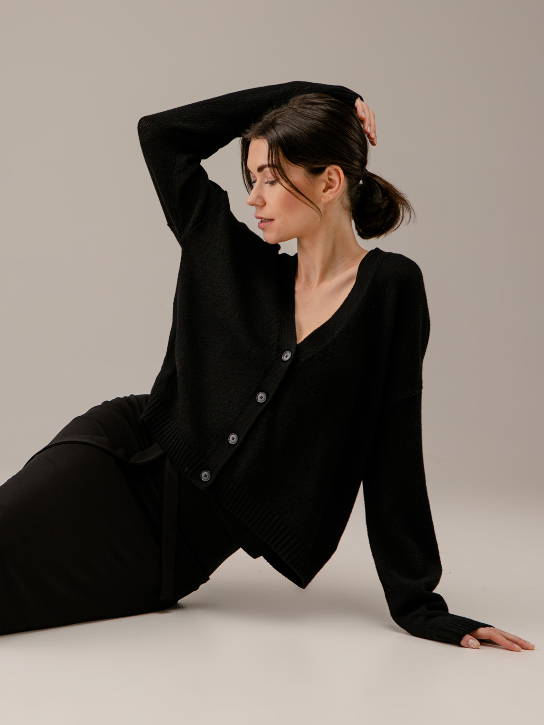 Detailansicht von Strickjacke aus Baumwolle von DANIELS