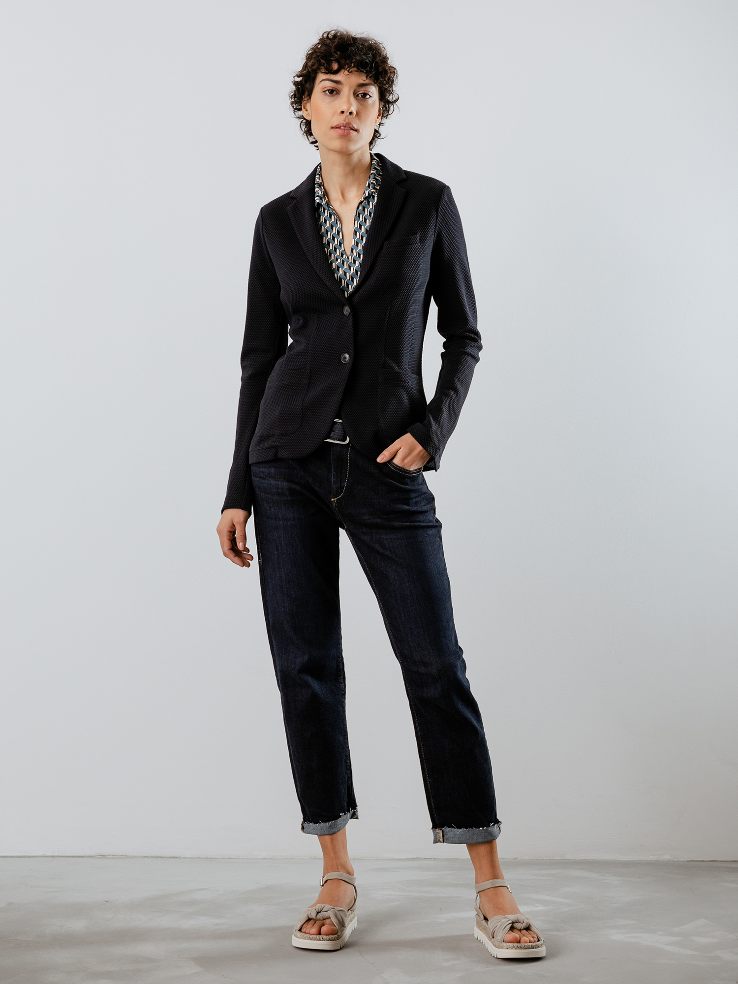 Detailansicht von Blazer aus Baumwolle von DANIELS