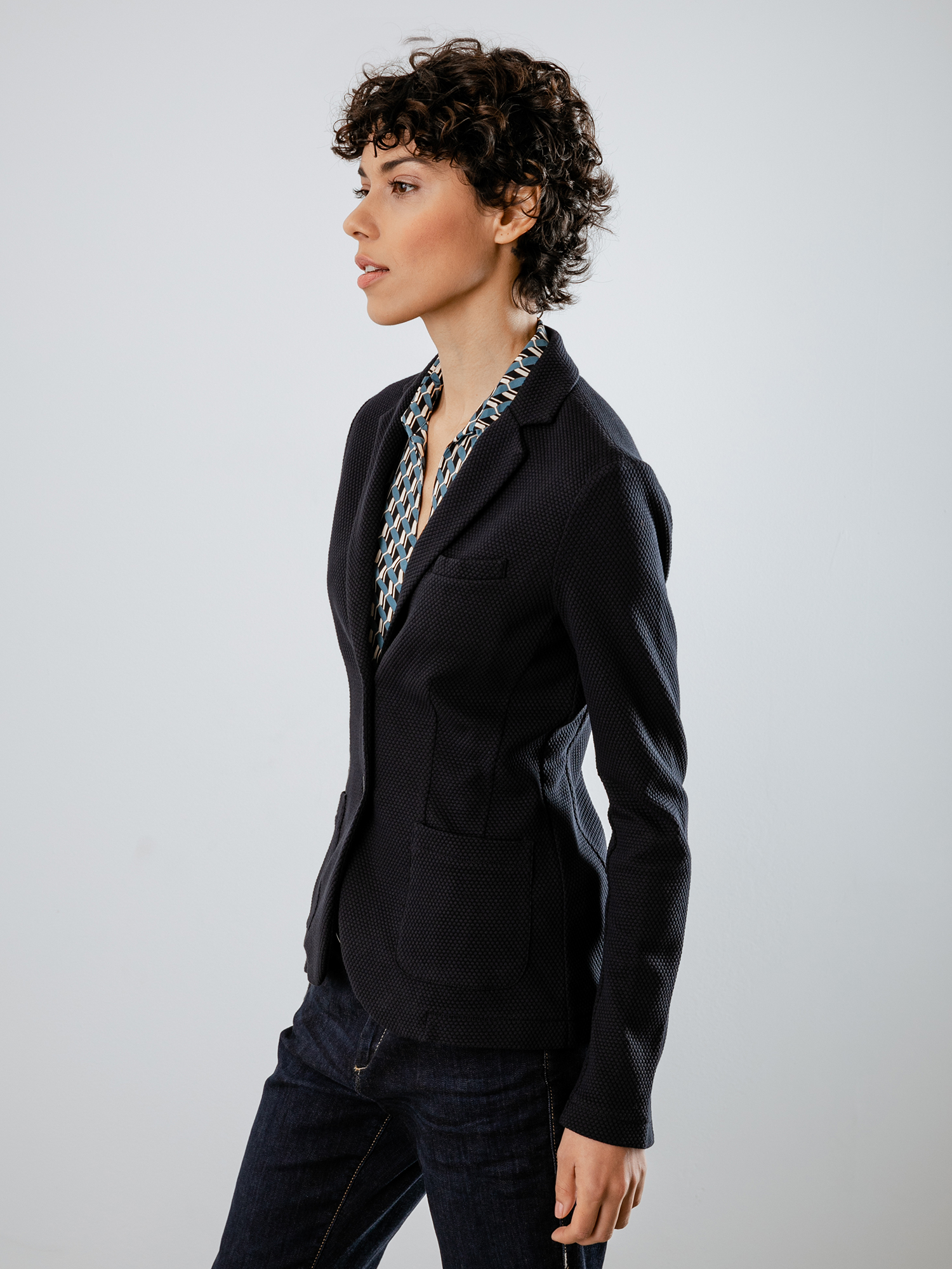 Detailansicht von Blazer aus Baumwolle von DANIELS