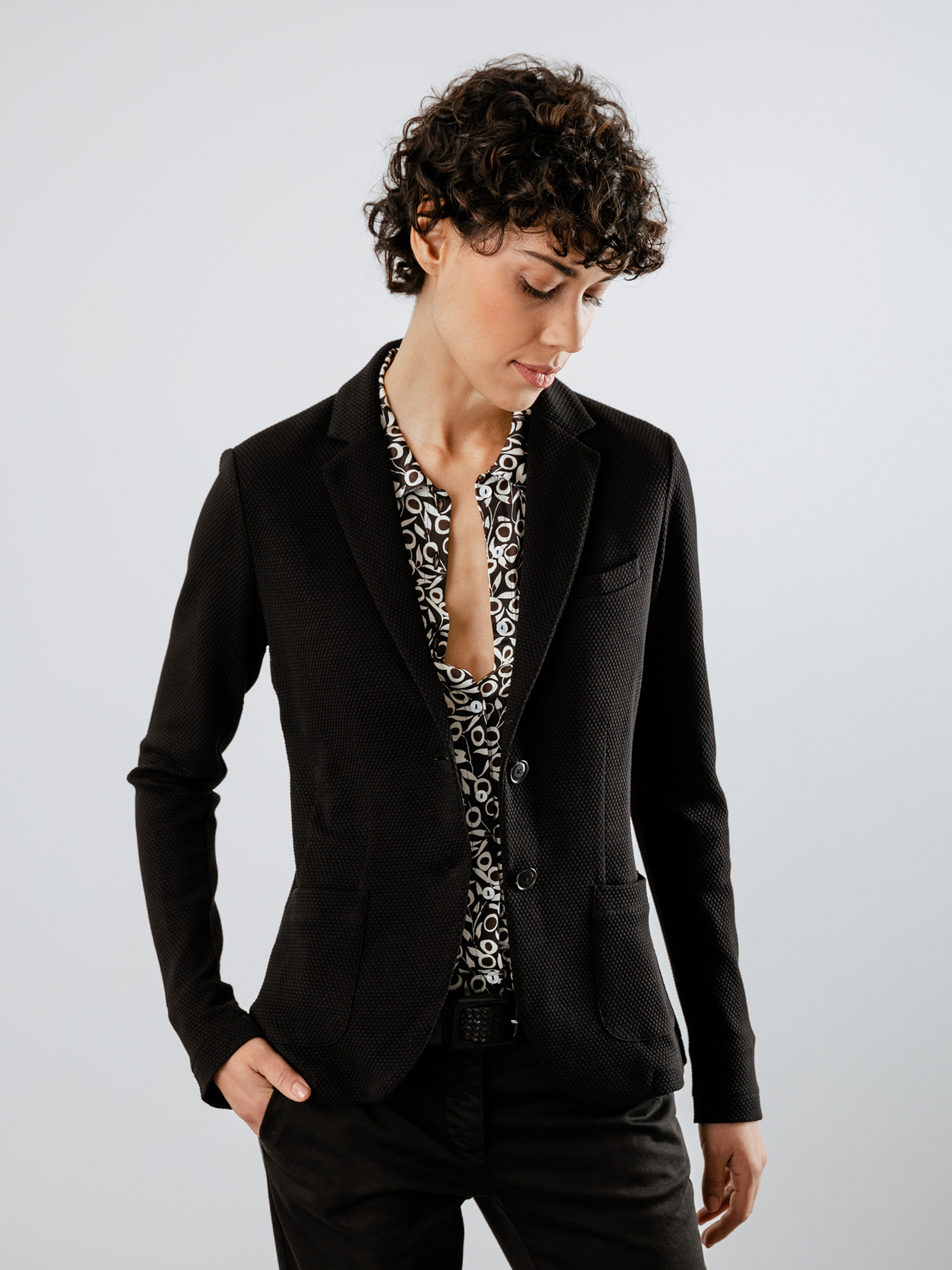 Detailansicht von Blazer aus Baumwolle von DANIELS