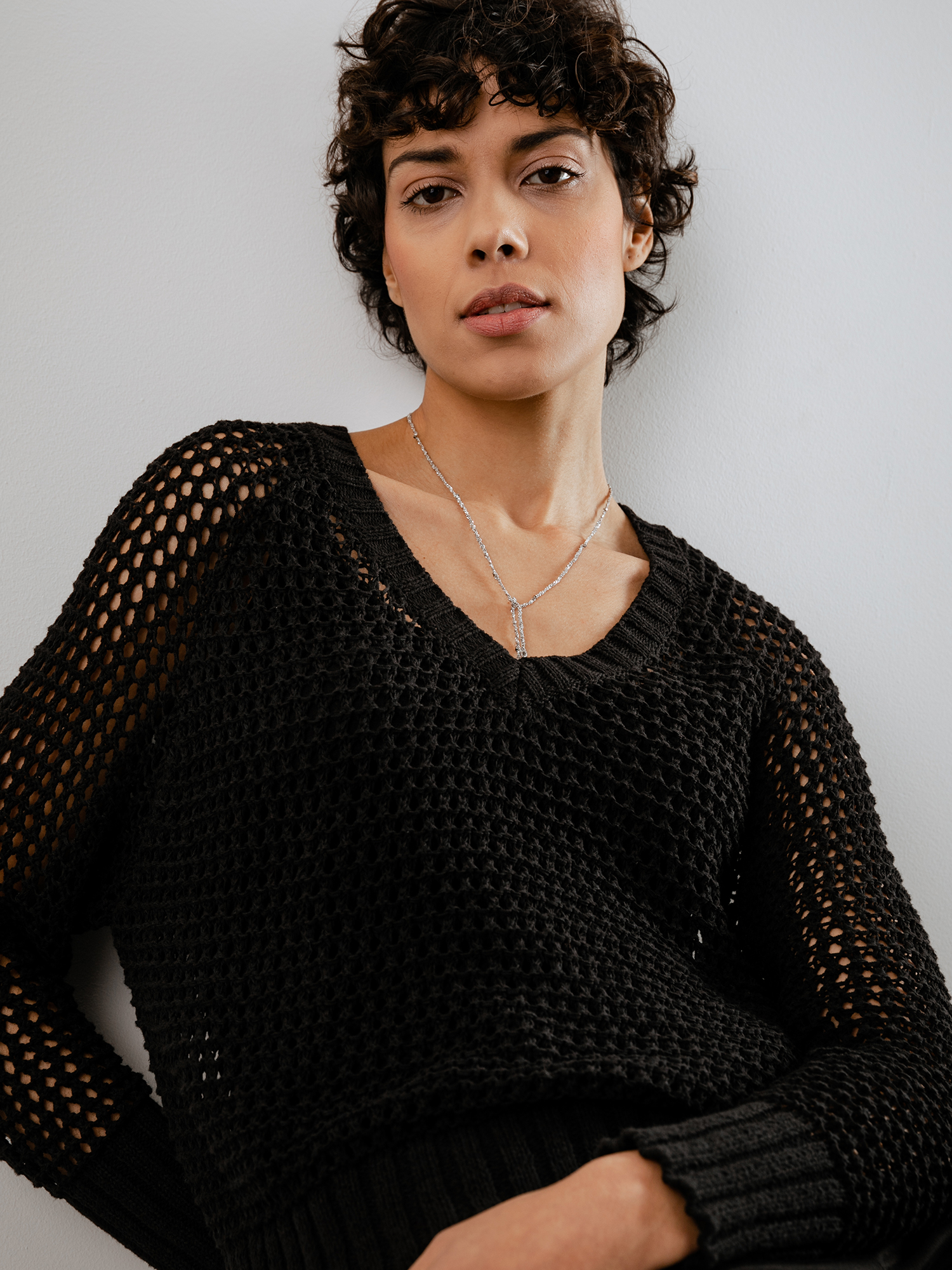 Detailansicht von Pullover mit Lochstrick von DANIELS