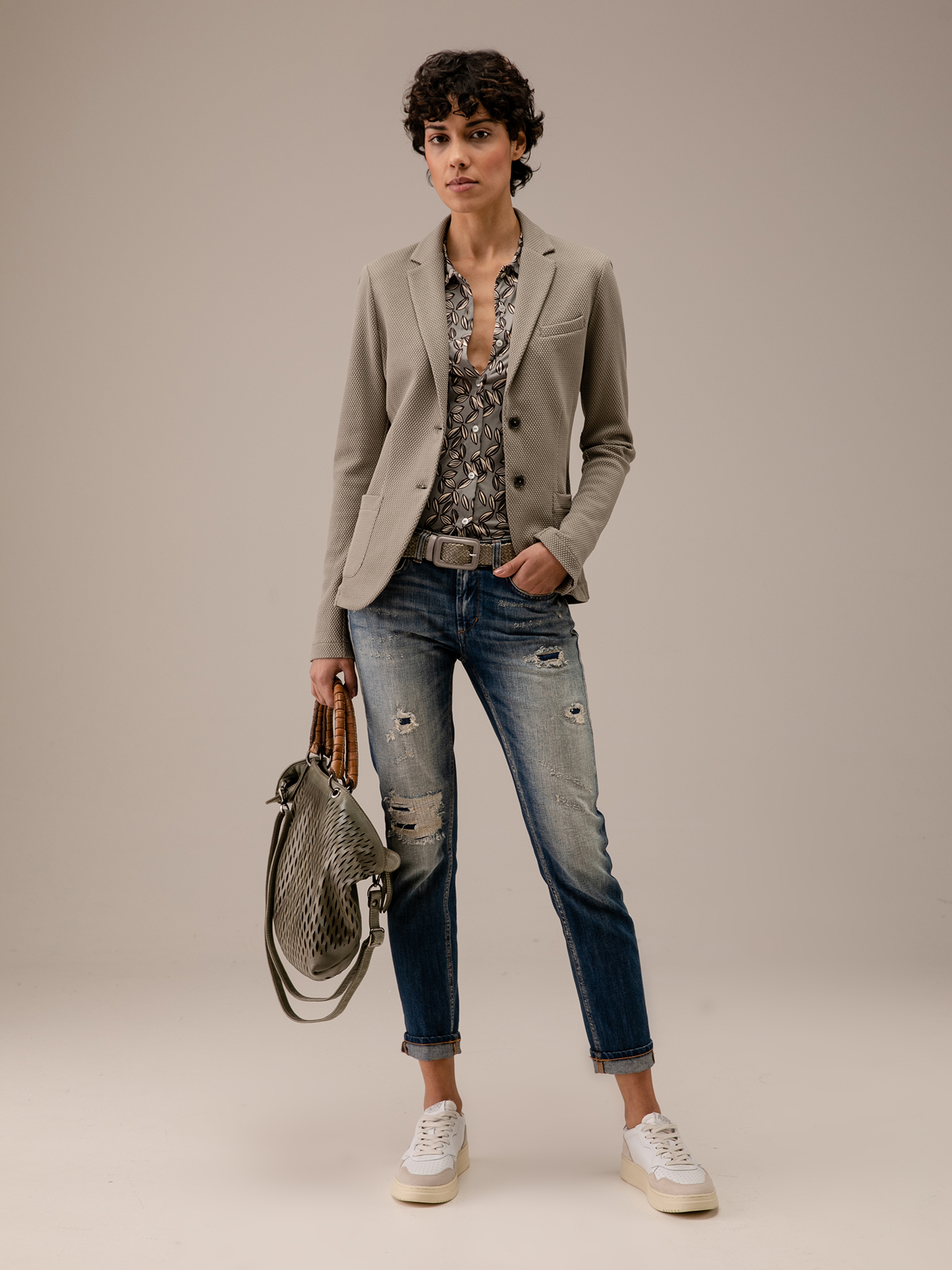 Detailansicht von Blazer aus Baumwolle von DANIELS