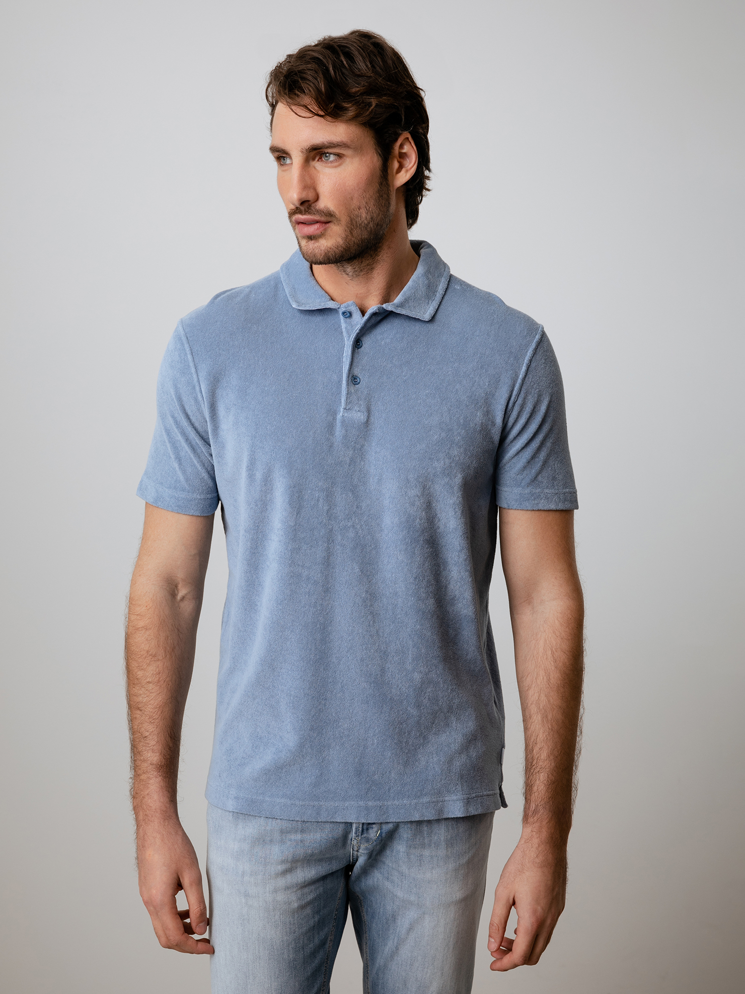 Detailansicht von Kurzarm-Poloshirt aus Baumwolle von 04651