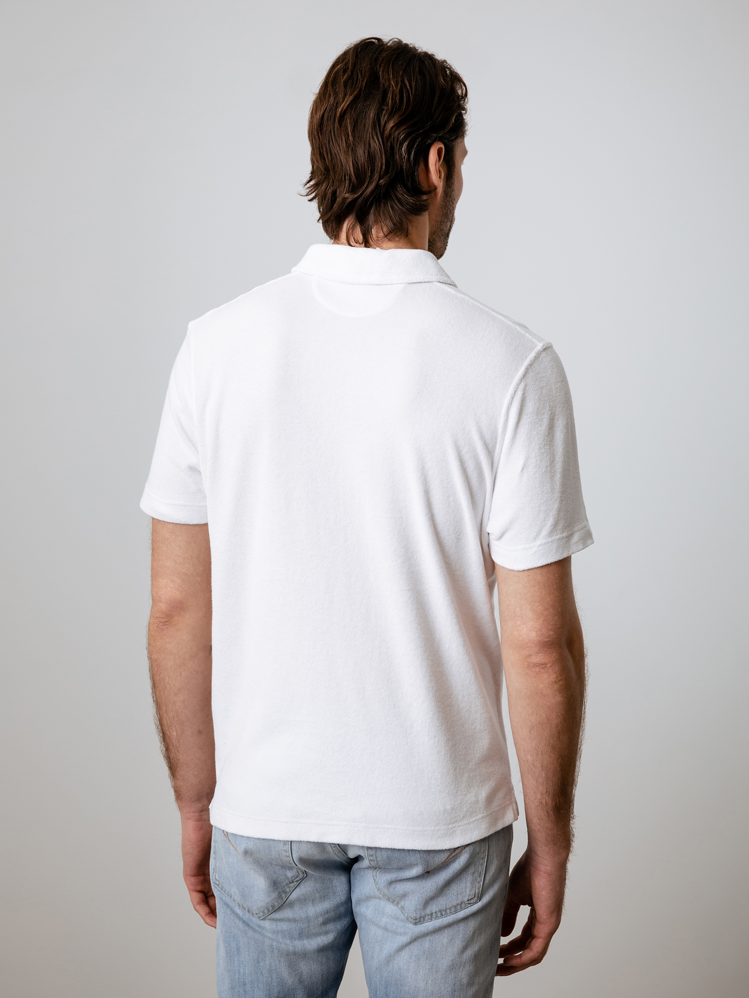 Detailansicht von Kurzarm-Poloshirt aus Baumwolle von 04651