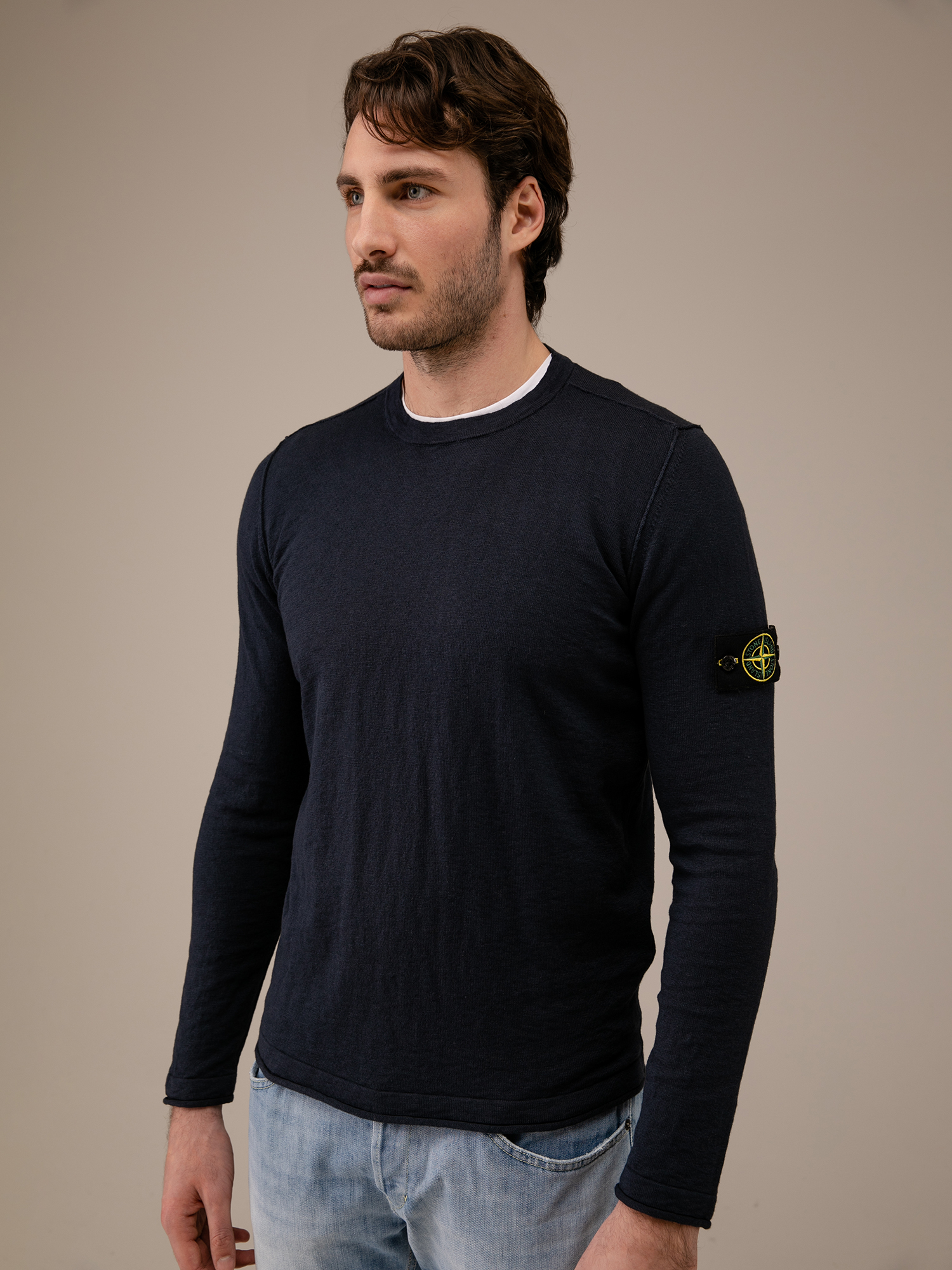 Detailansicht von Pullover aus Baumwolle von STONE ISLAND