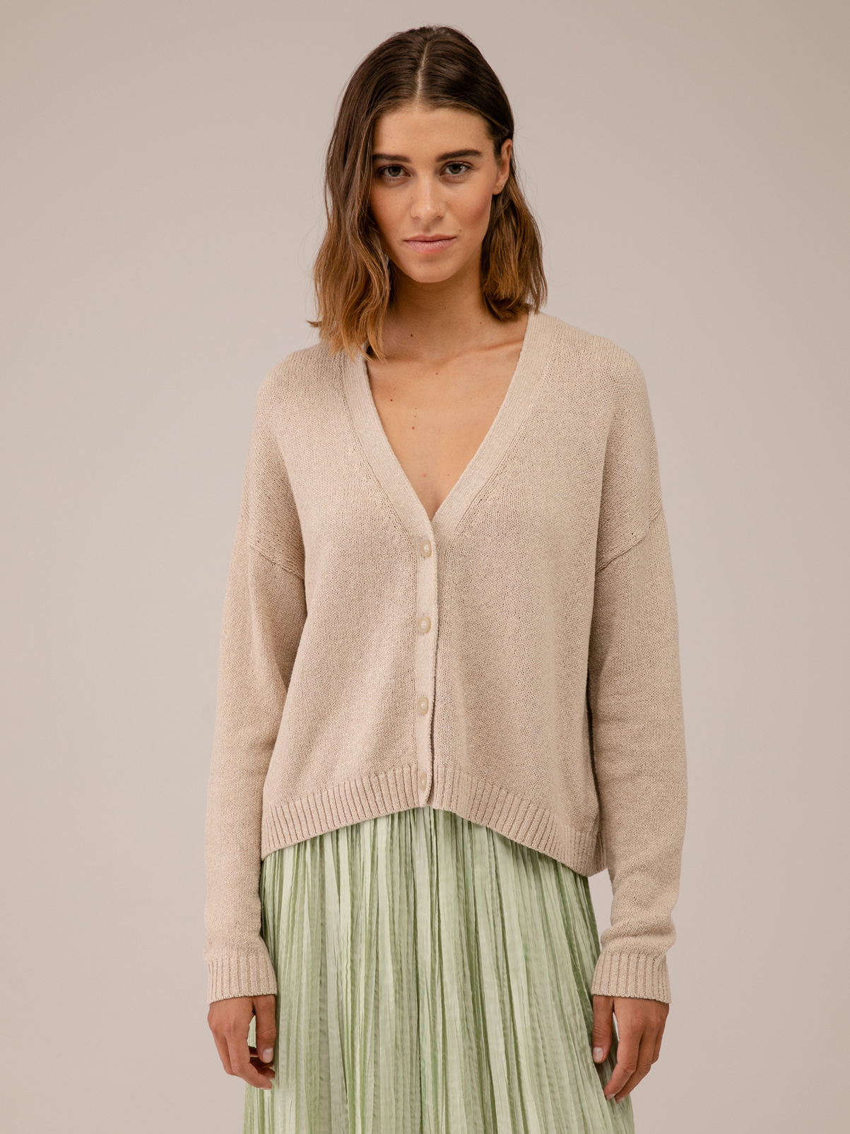 Detailansicht von Strickjacke aus Baumwolle von DANIELS