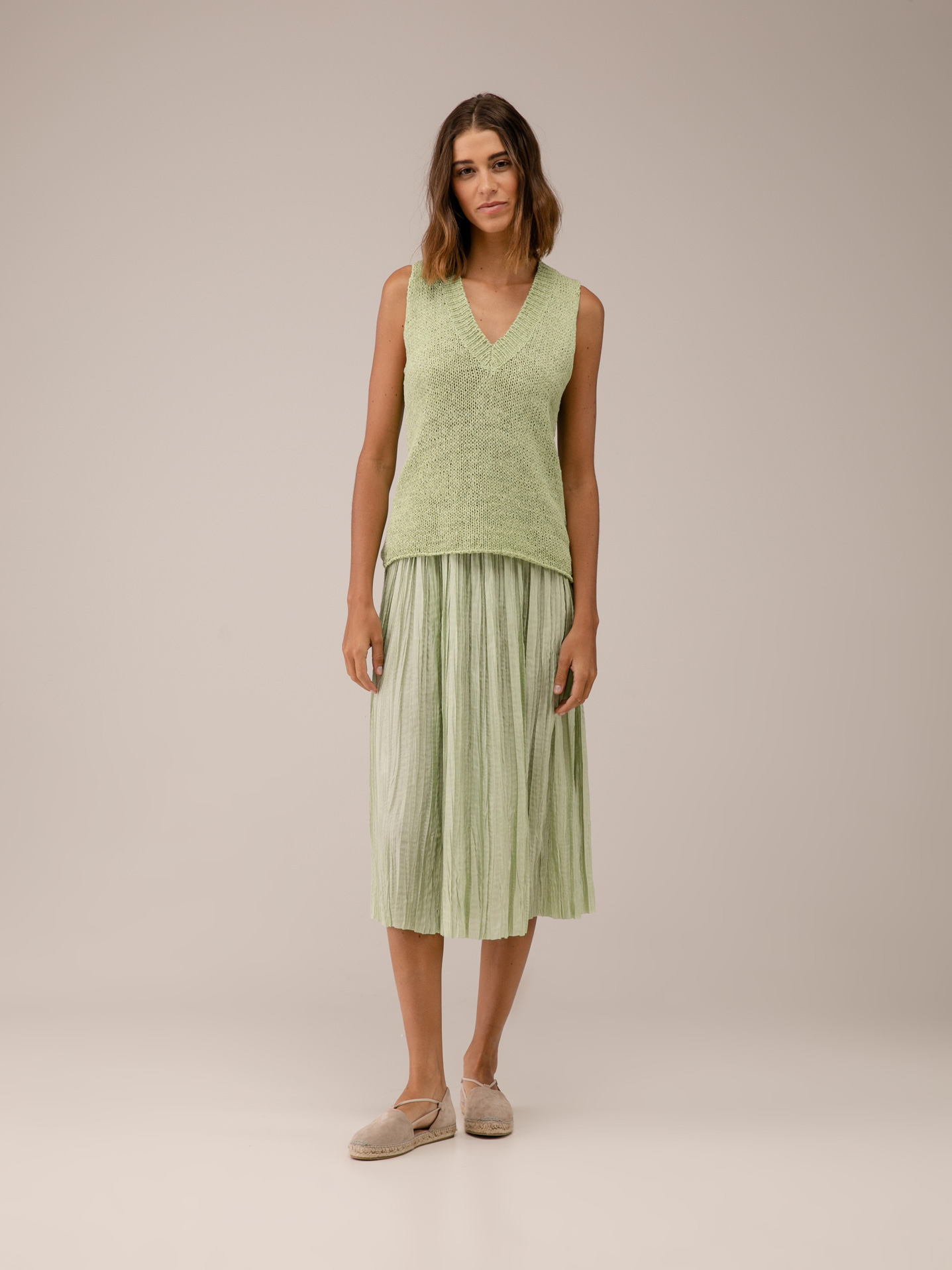 Detailansicht von Stricktop aus Baumwolle von ROBERTO COLLINA