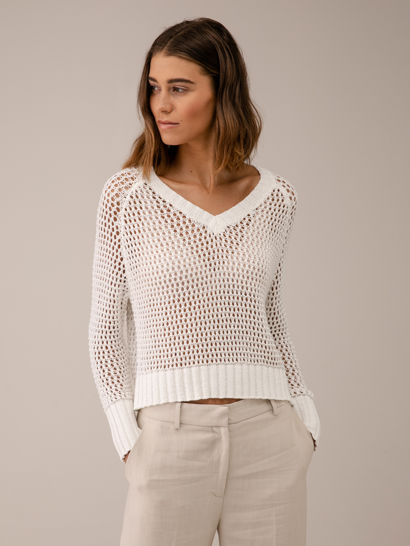 Detailansicht von Pullover mit Lochstrick von DANIELS