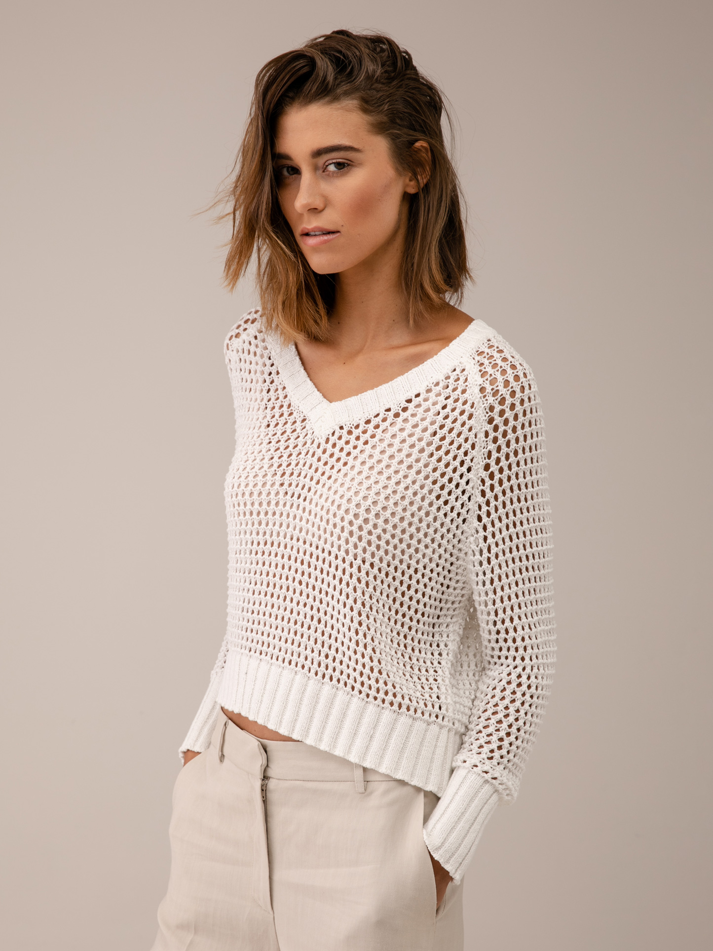 Detailansicht von Pullover mit Lochstrick von DANIELS