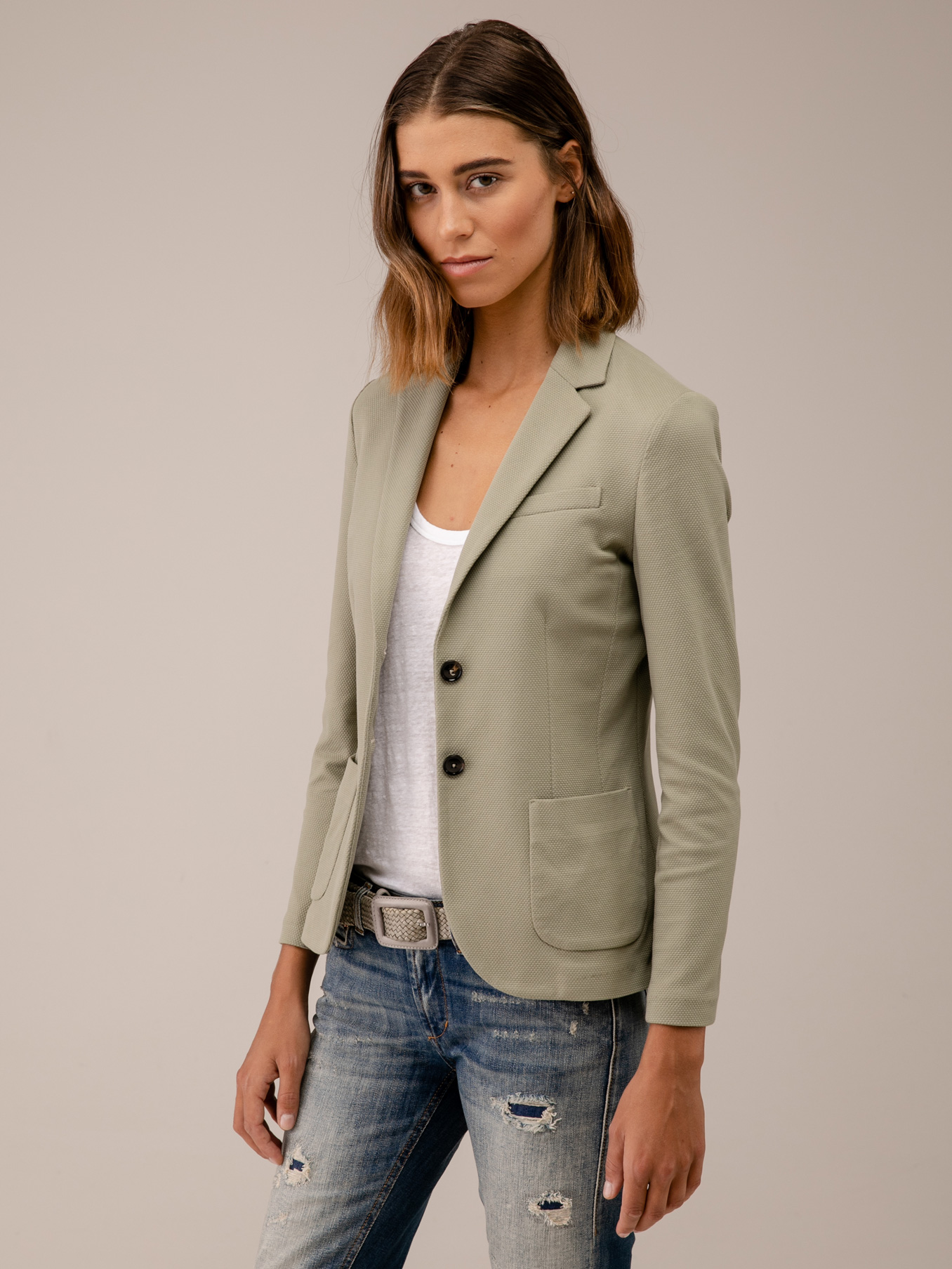 Detailansicht von Blazer aus Baumwolle von CIRCOLO