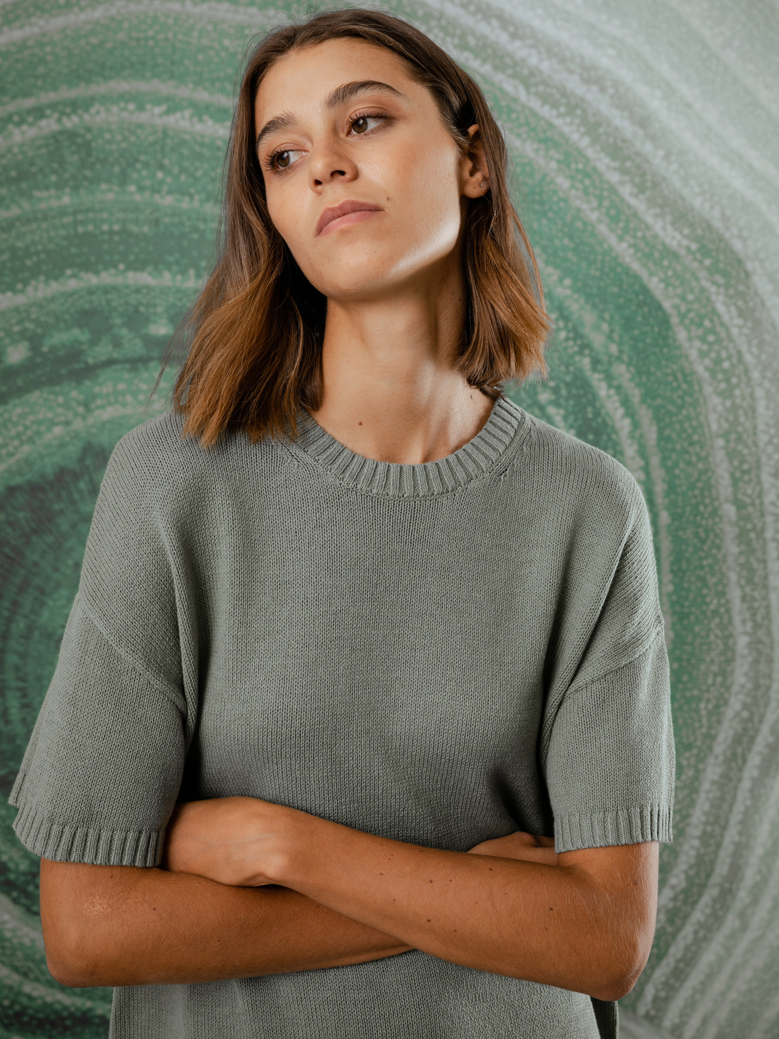 Detailansicht von Kurzarm-Pullover von JC SOPHIE