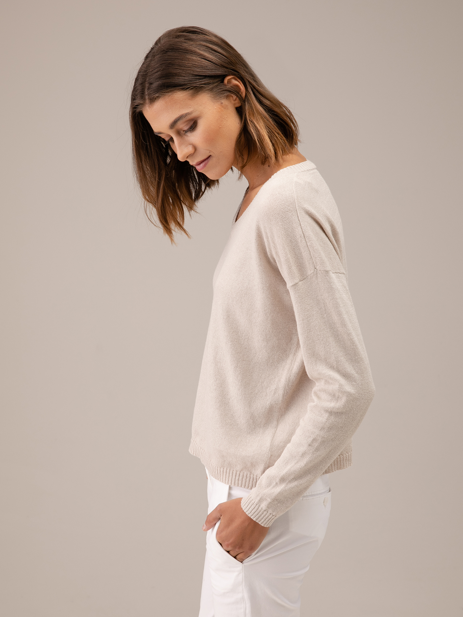 Detailansicht von Pullover aus Leinen von DANIELS