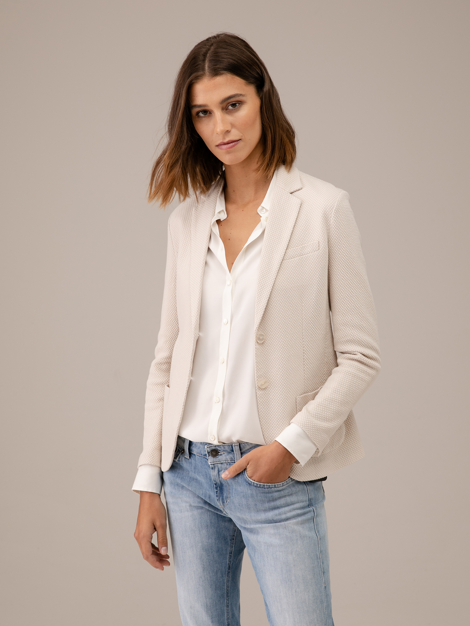 Detailansicht von Blazer aus Baumwolle von CIRCOLO