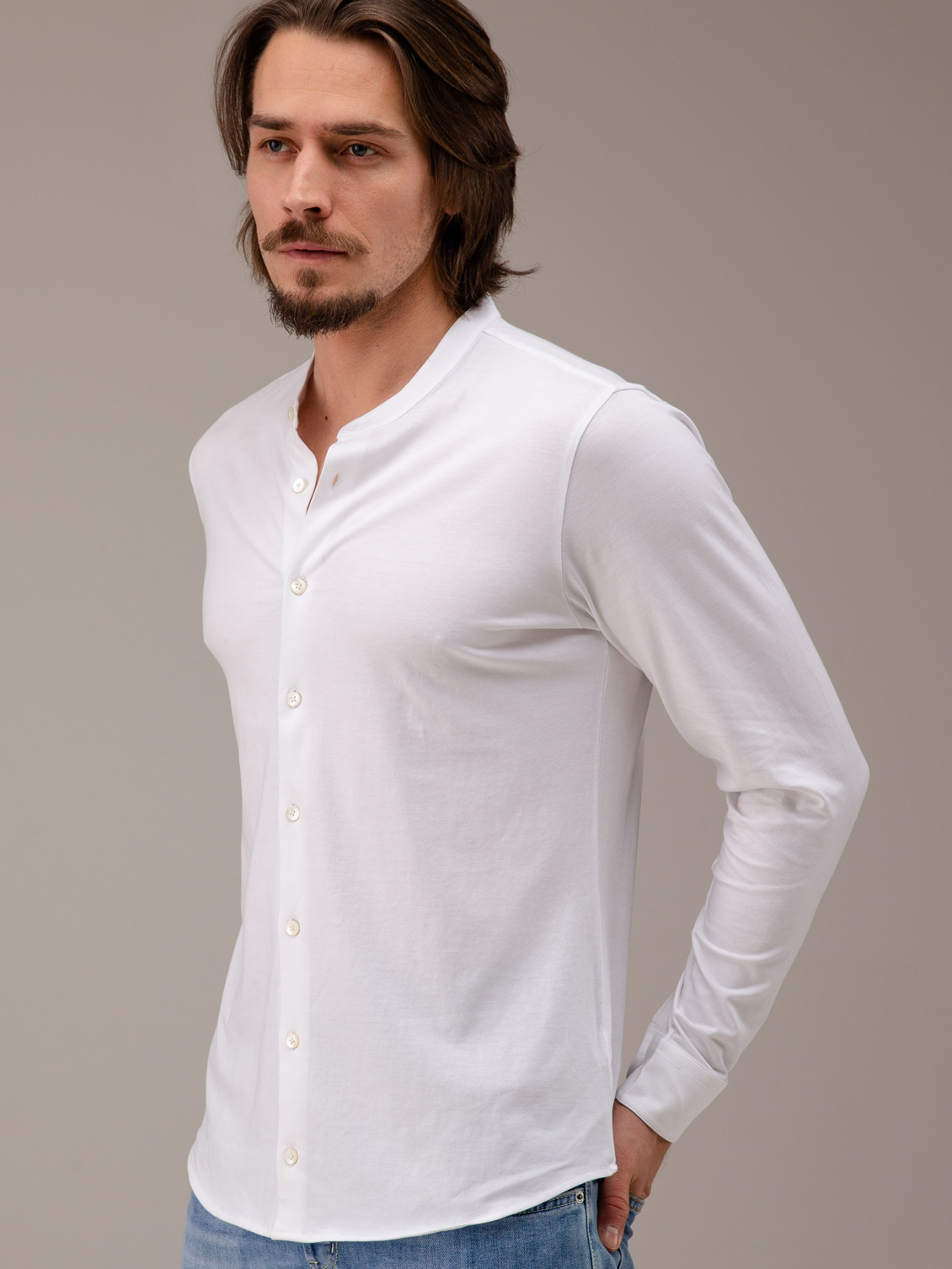 Detailansicht von Durchgeknöpftes Langarmshirt von STEFAN BRANDT