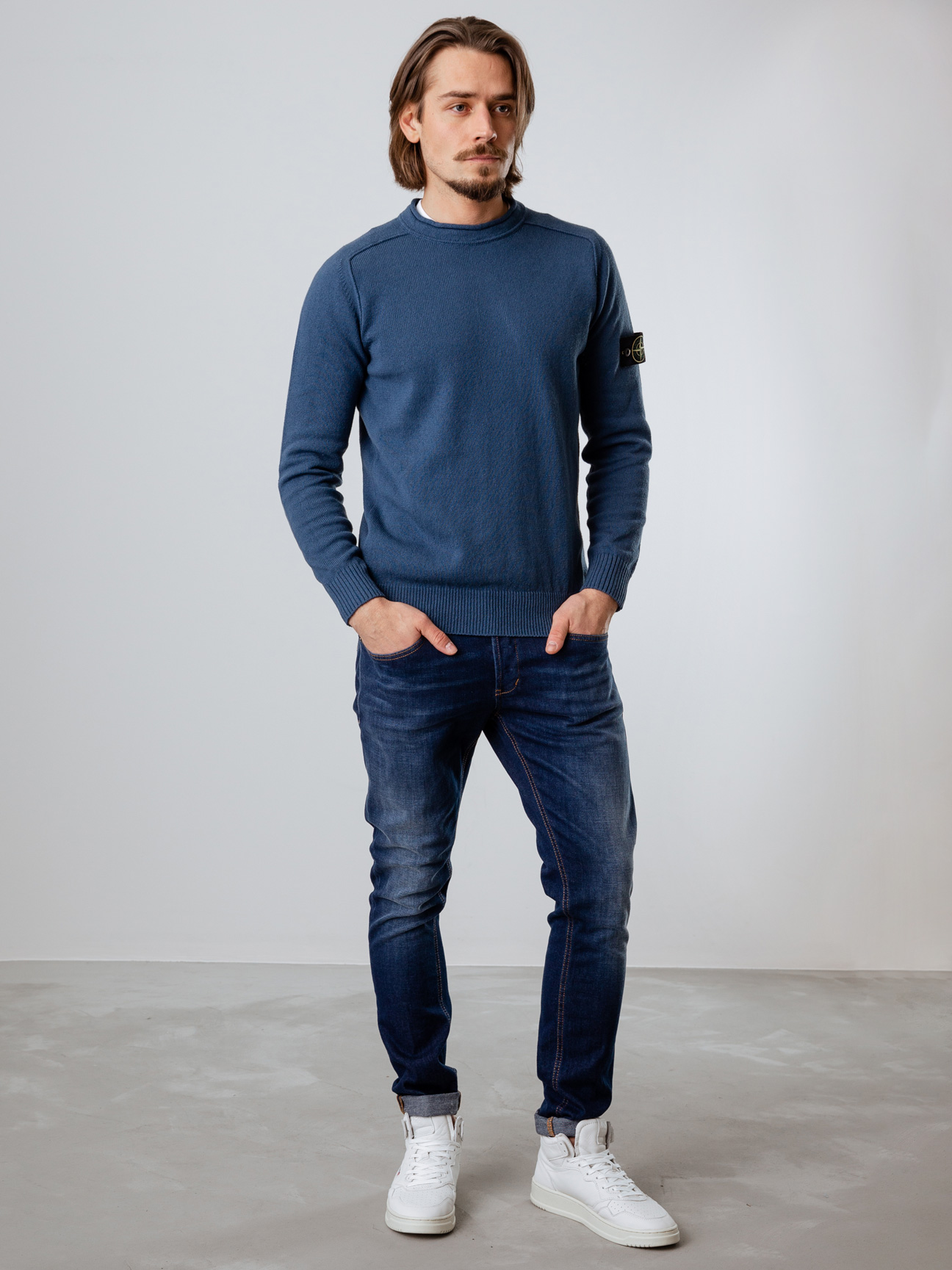 Detailansicht von Pullover aus Baumwolle von STONE ISLAND