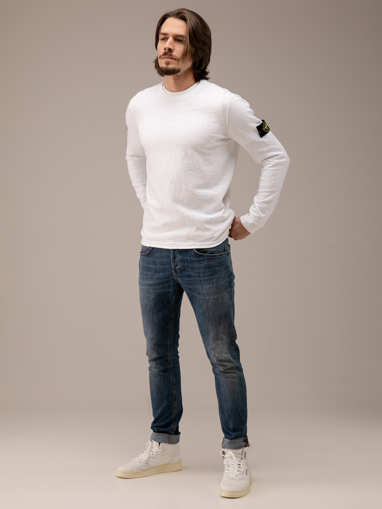 Detailansicht von Pullover aus Baumwolle von STONE ISLAND