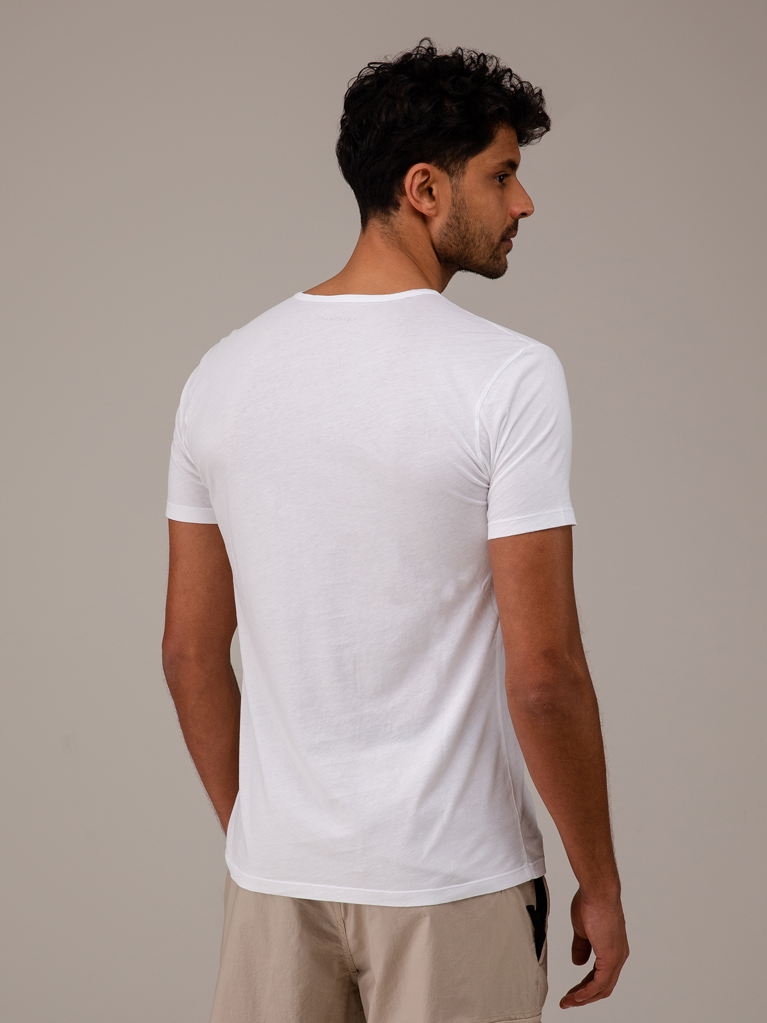 Detailansicht von T-Shirt aus Baumwolle von KIEFERMANN