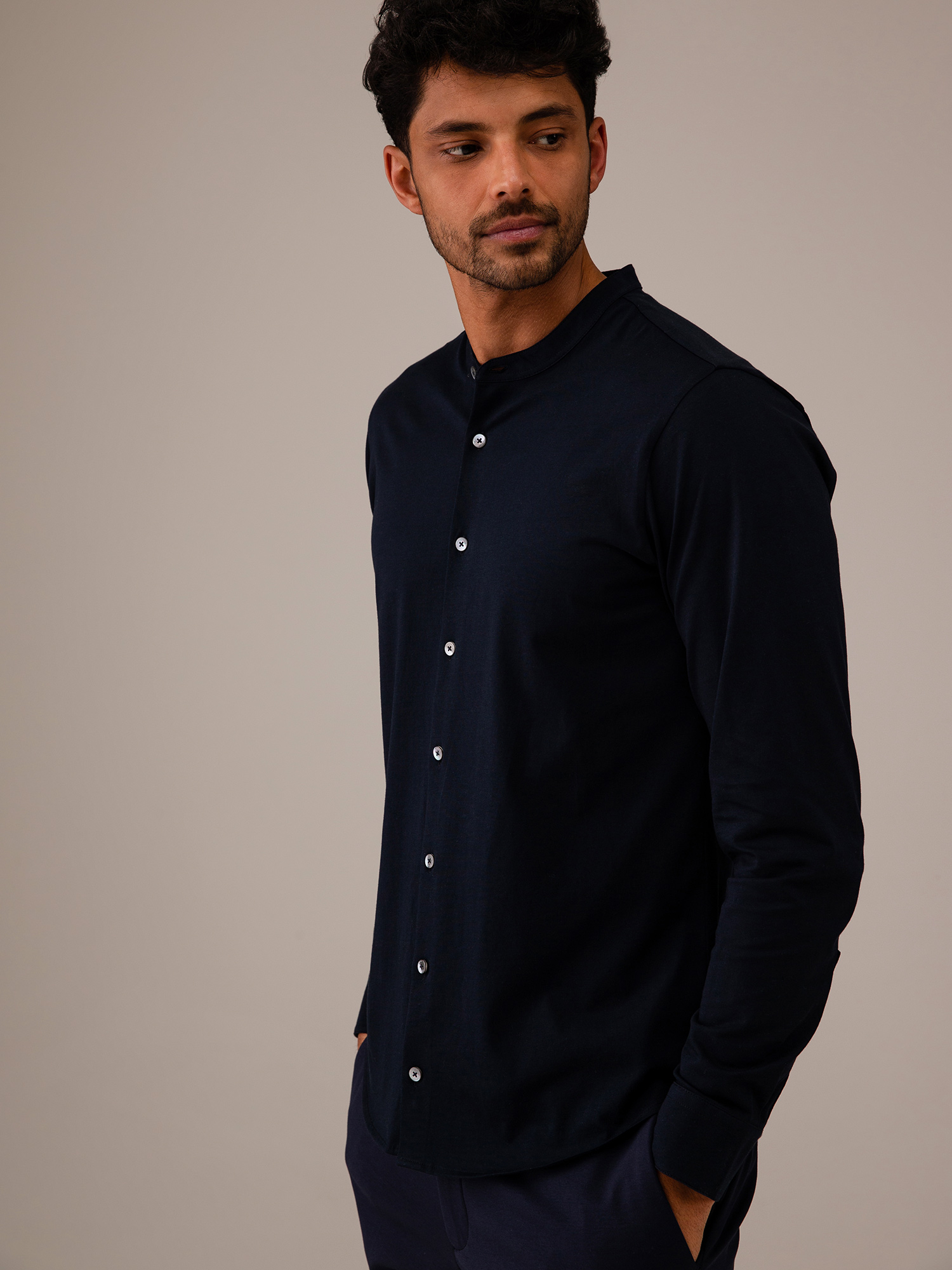 Detailansicht von Durchgeknöpftes Langarmshirt von STEFAN BRANDT