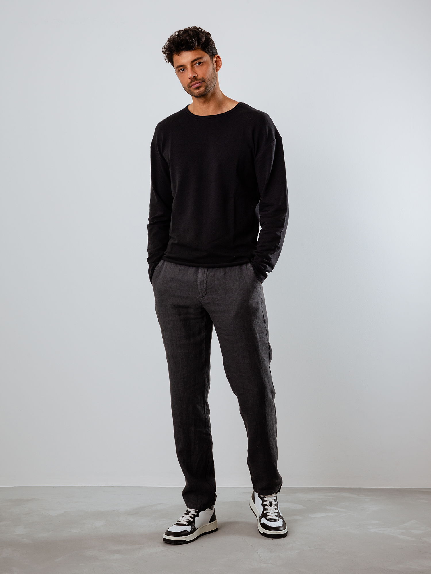 Detailansicht von Langarmshirt aus Baumwolle von KIEFERMANN