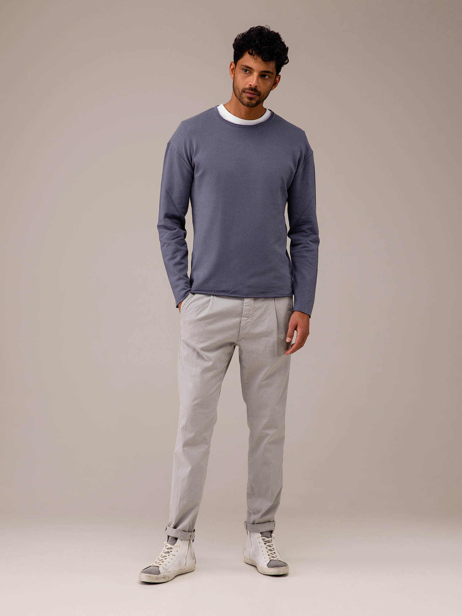 Detailansicht von Langarmshirt aus Baumwolle von KIEFERMANN