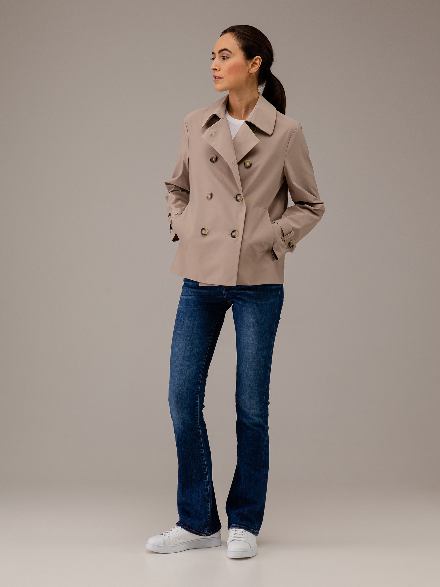 Detailansicht von Kurzer Caban von HARRIS WHARF LONDON