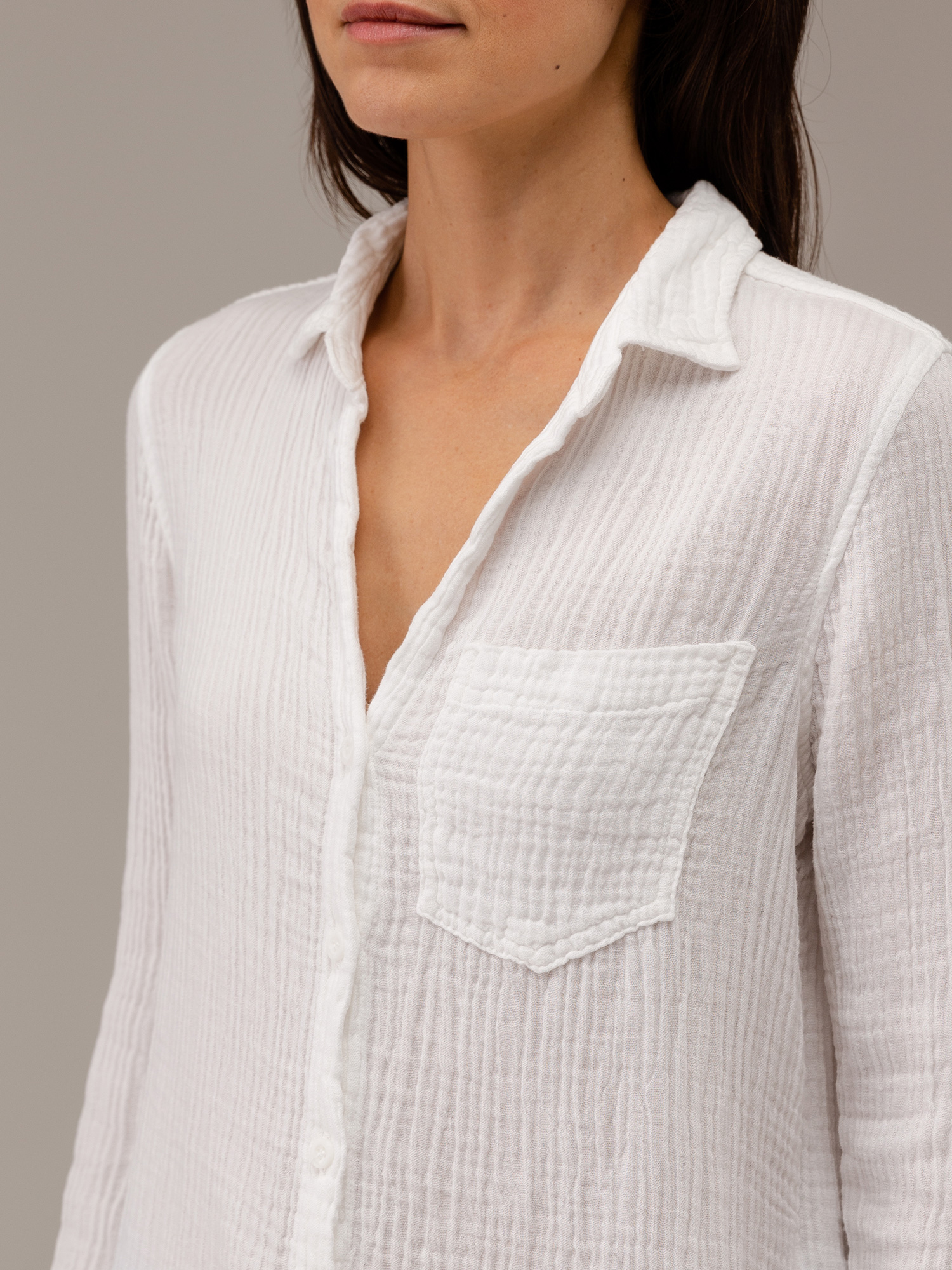 Detailansicht von Musselinbluse von BELLA DAHL