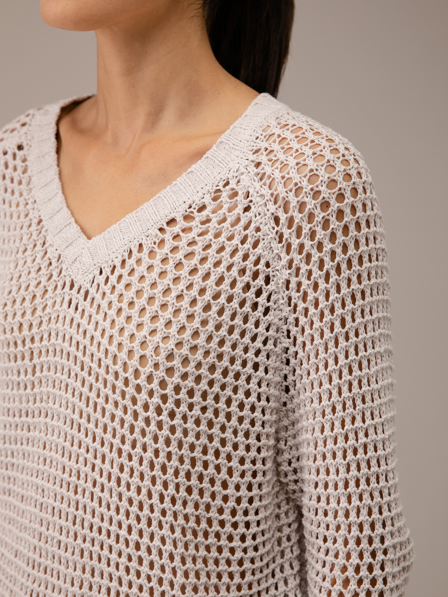 Detailansicht von Pullover mit Lochstrick von DANIELS