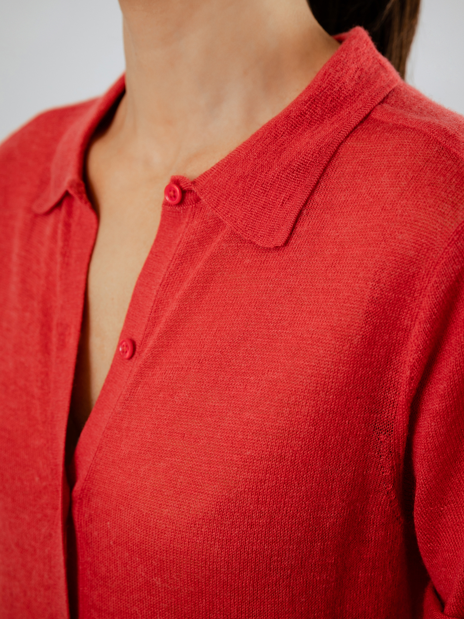 Detailansicht von Kurzarm-Pullover aus Cashmere von DANIELS