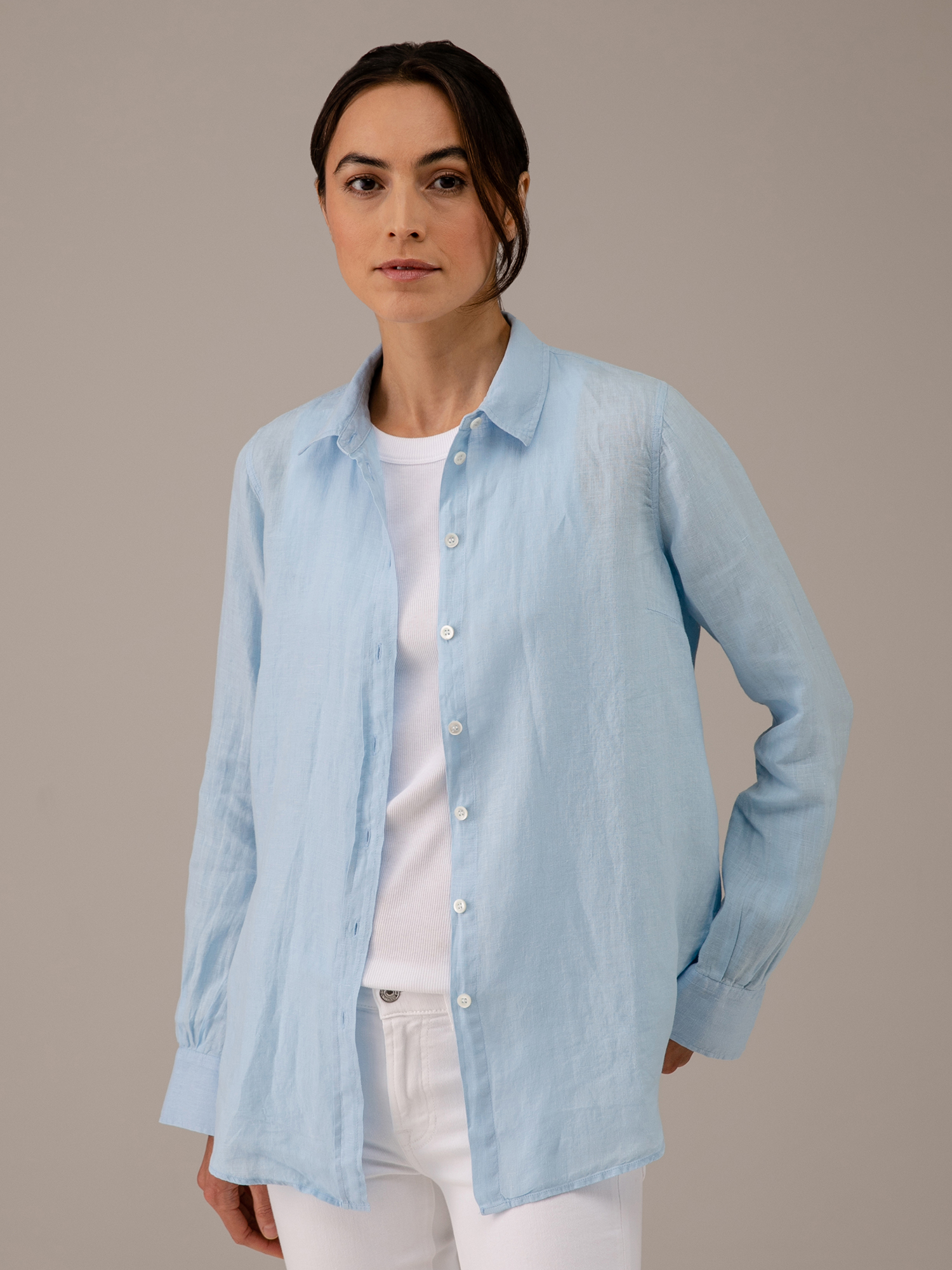 Detailansicht von Leinenbluse von MOS MOSH