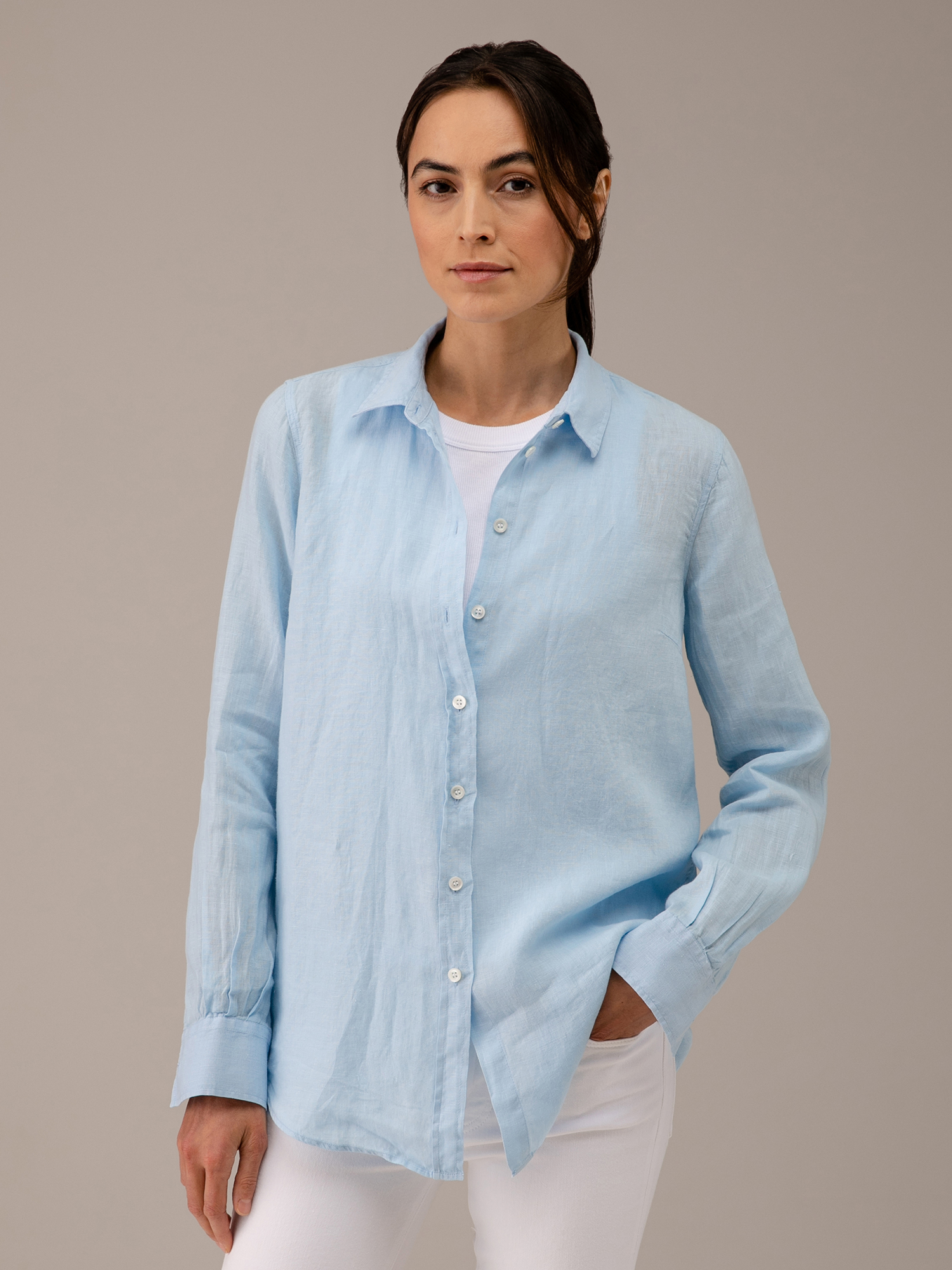 Detailansicht von Leinenbluse von MOS MOSH