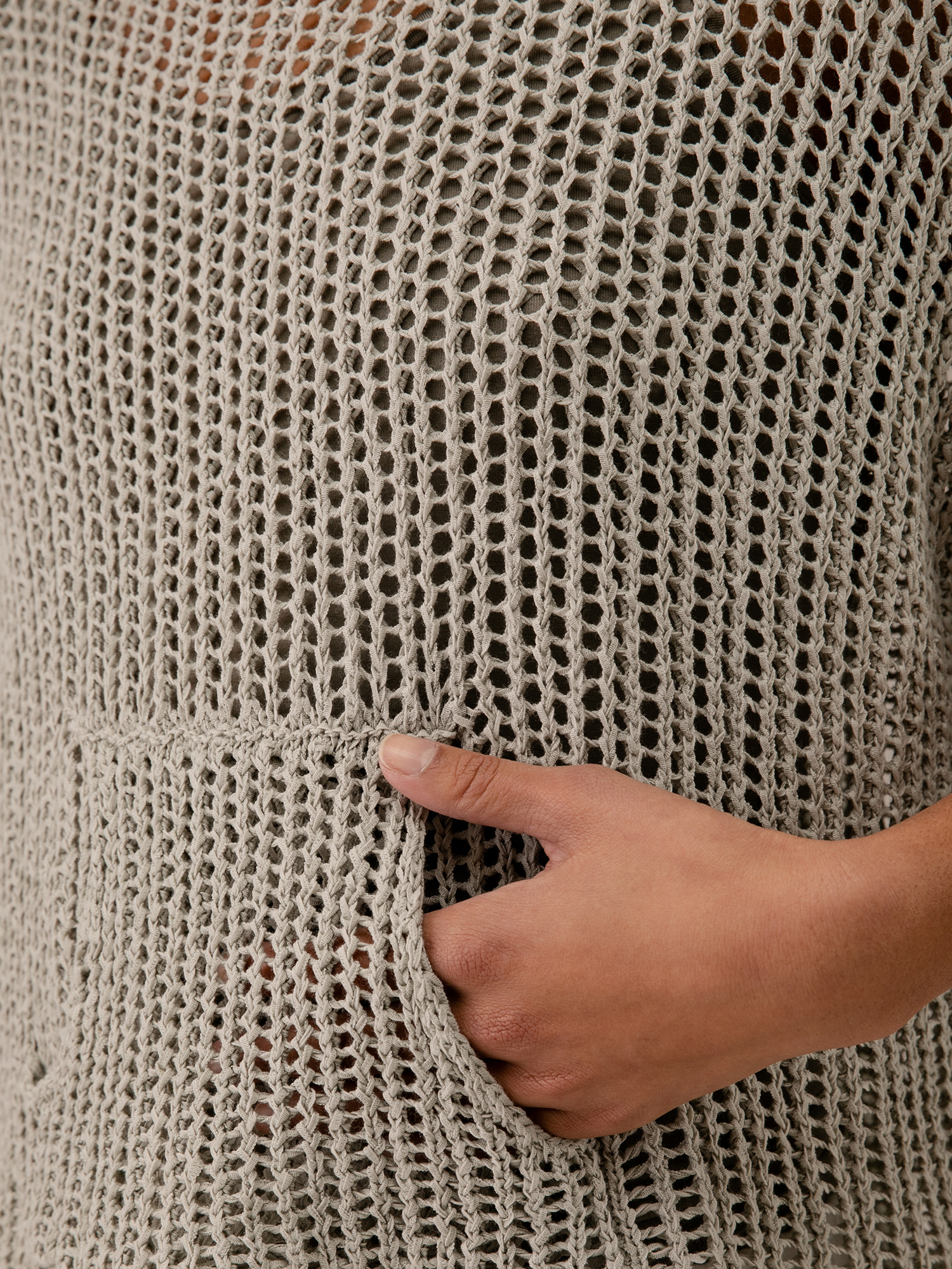 Detailansicht von Pullover aus Baumwolle mit 3/4-Arm von DANIELS